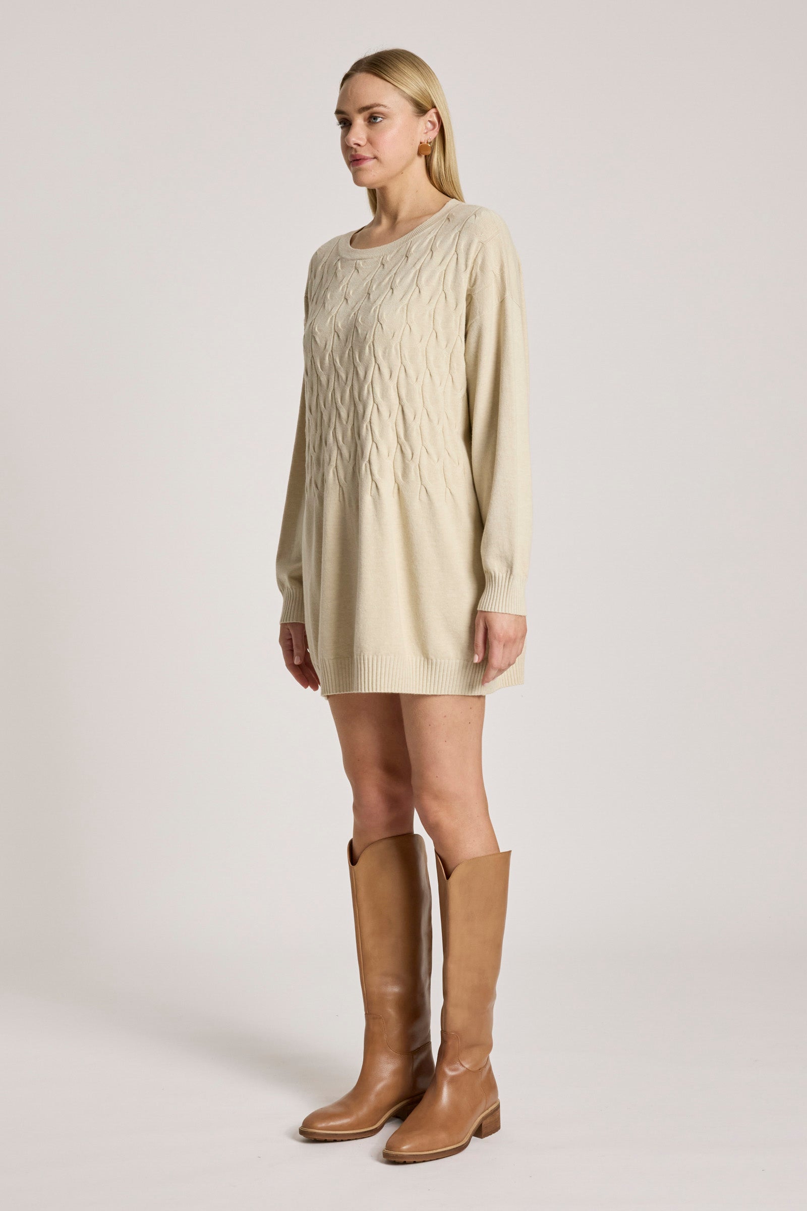 Samira Relaxed Knit - Bisque