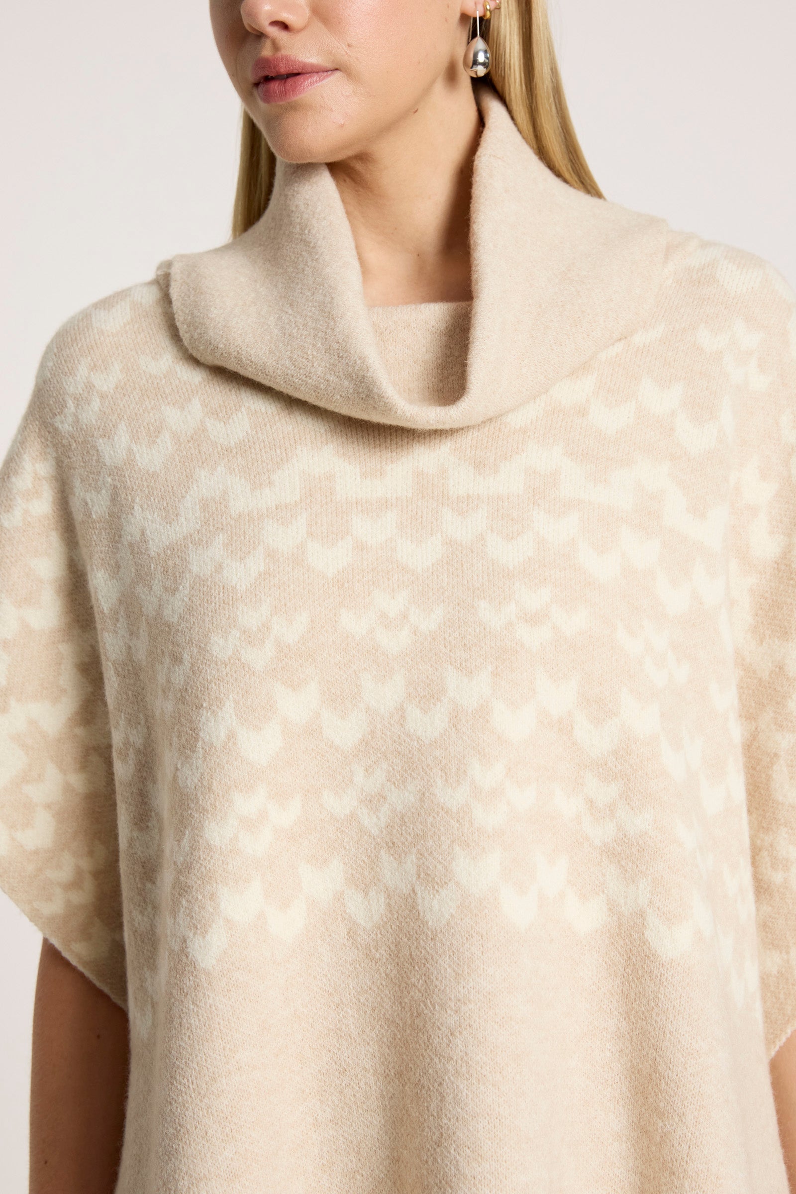 Maasai Poncho - Dune/Bisque