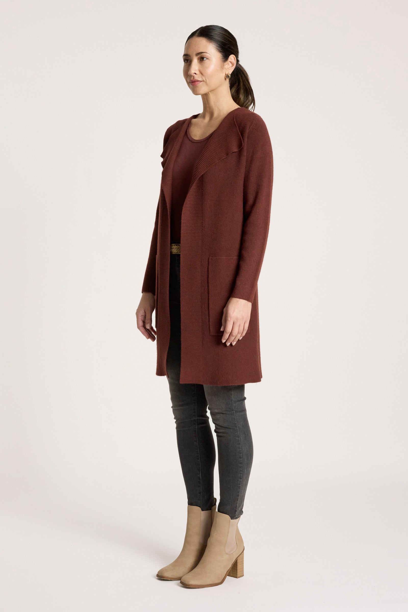 Samira Cardigan - Mahogany