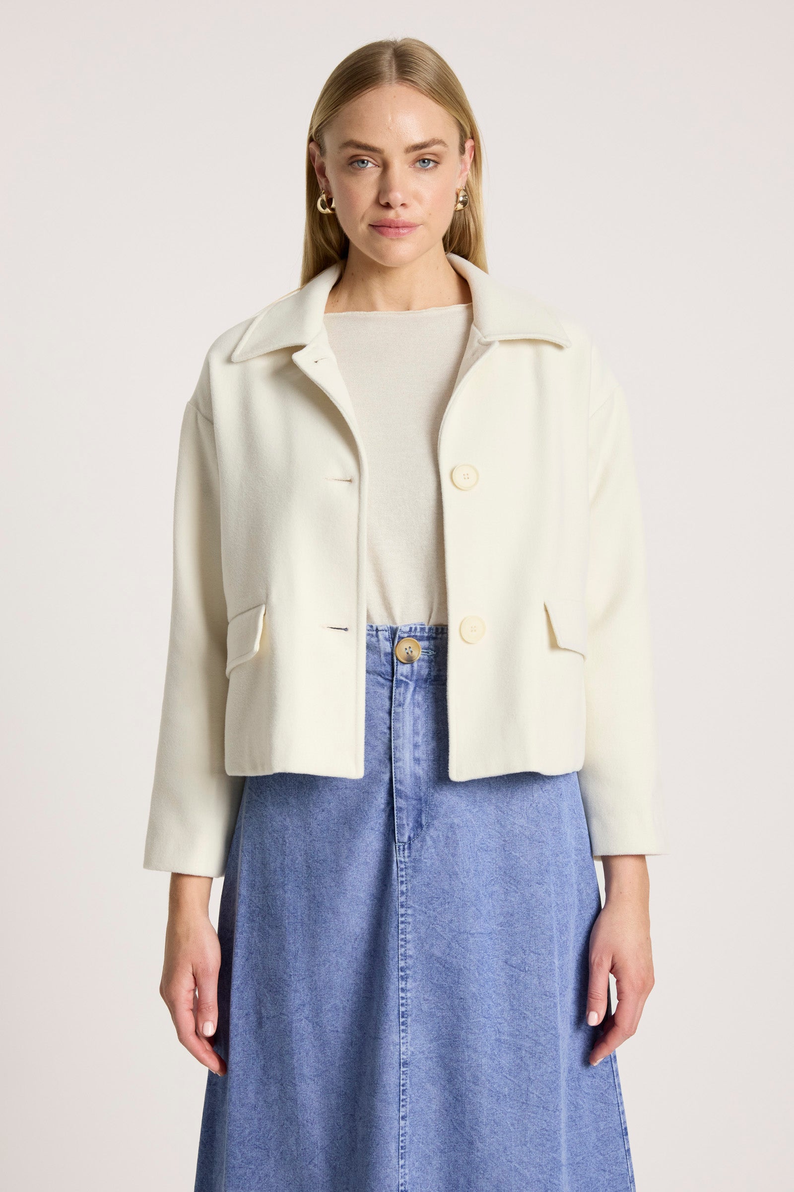 Wanderer Crop Jacket - Ecru