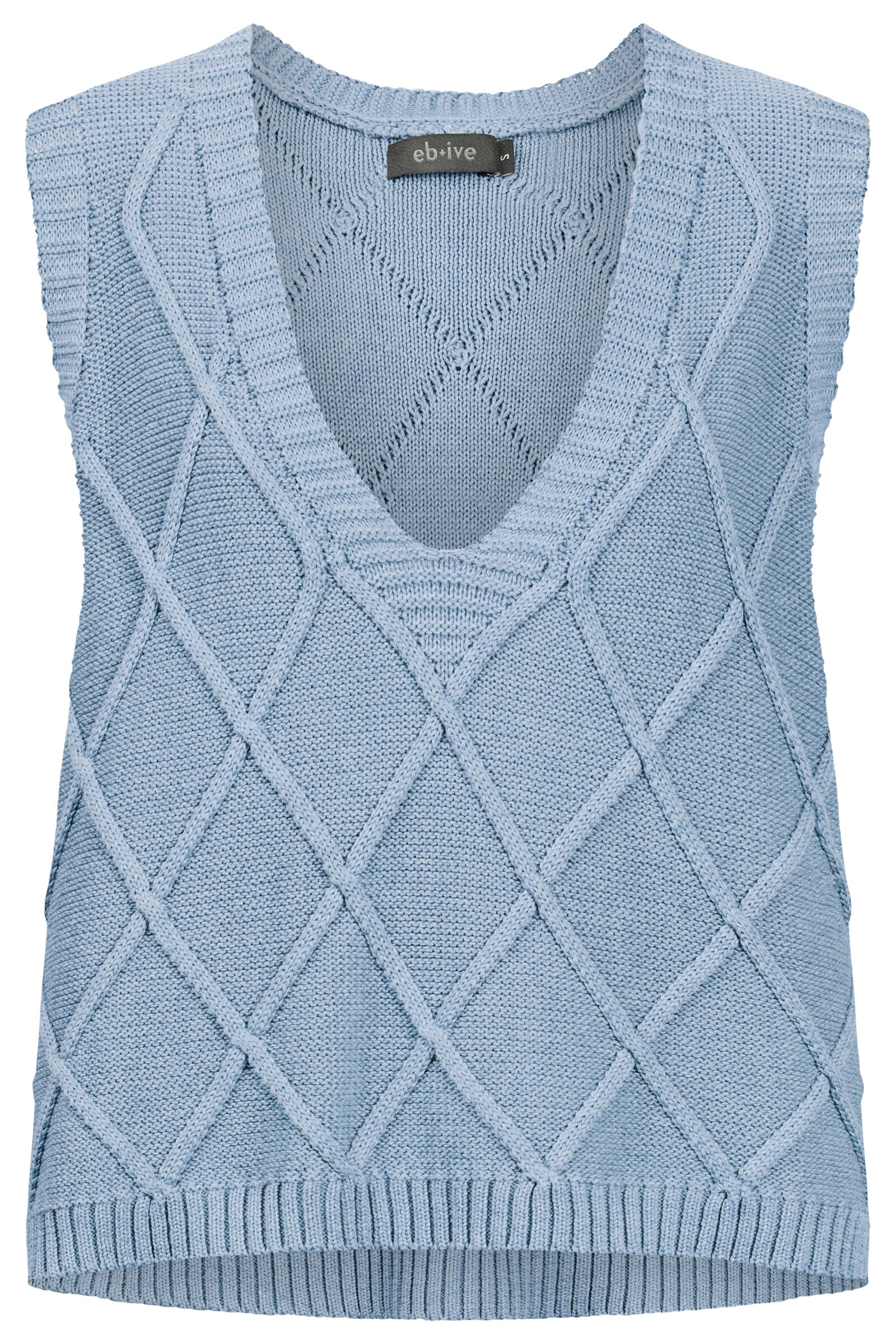 Liora Knit Vest - Lake