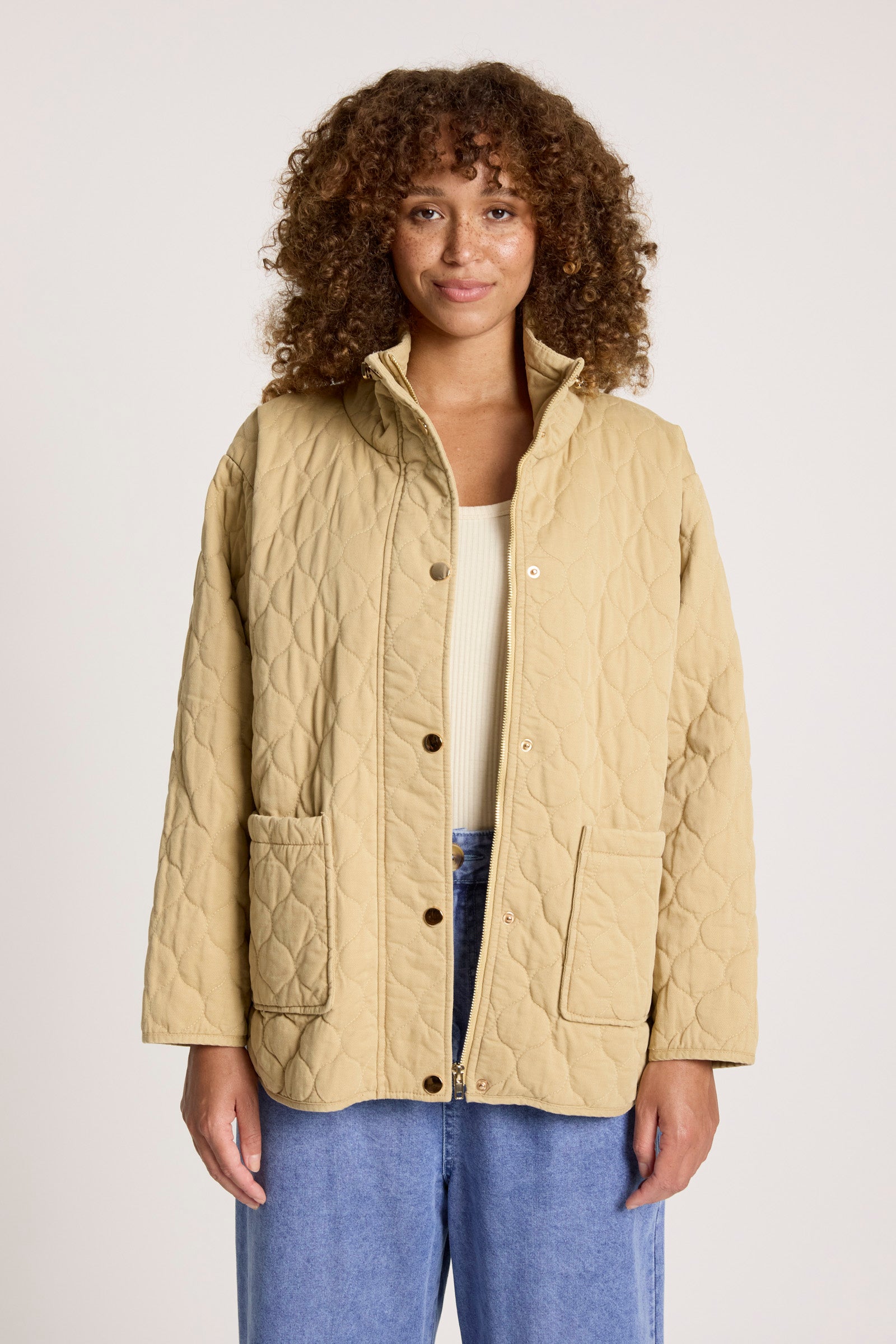 Sansi Quilted Jacket - Dune