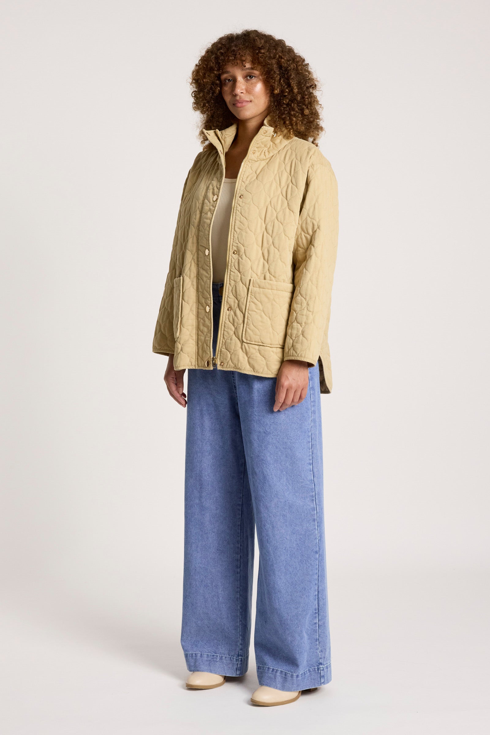 Sansi Quilted Jacket - Dune