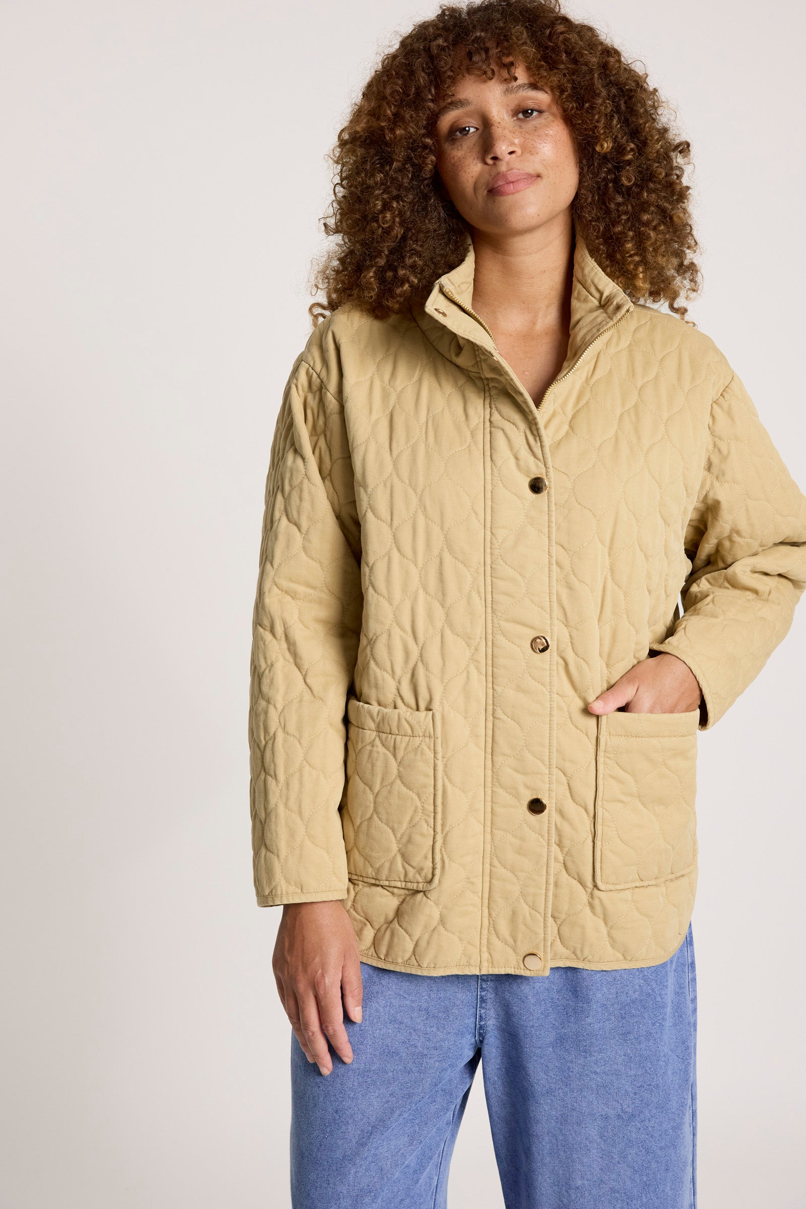 Sansi Quilted Jacket - Dune