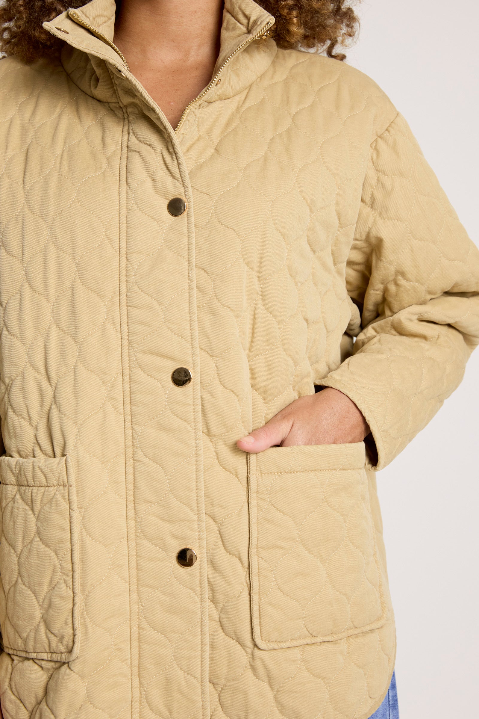 Sansi Quilted Jacket - Dune