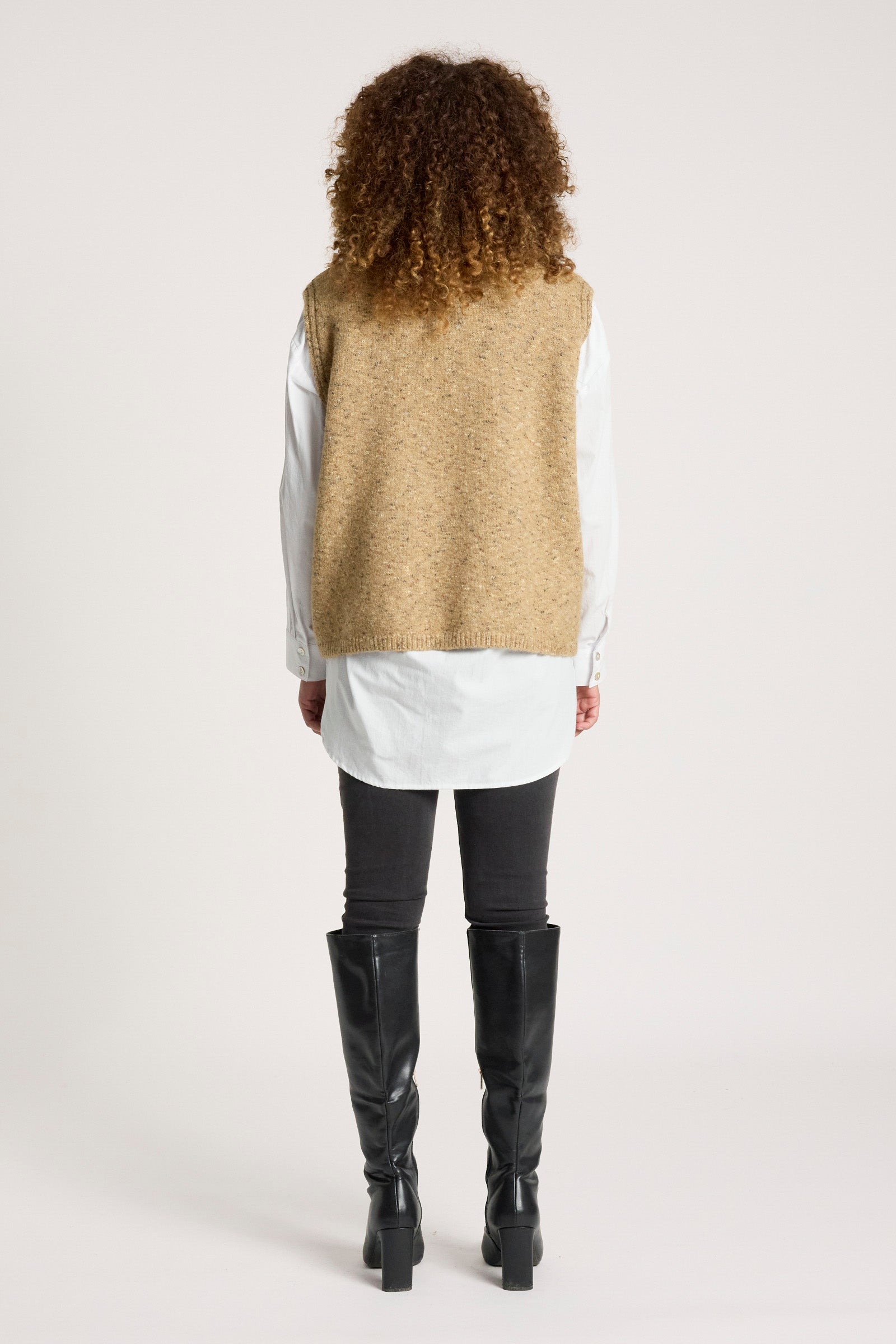 Zarda Knit Vest - Mocha