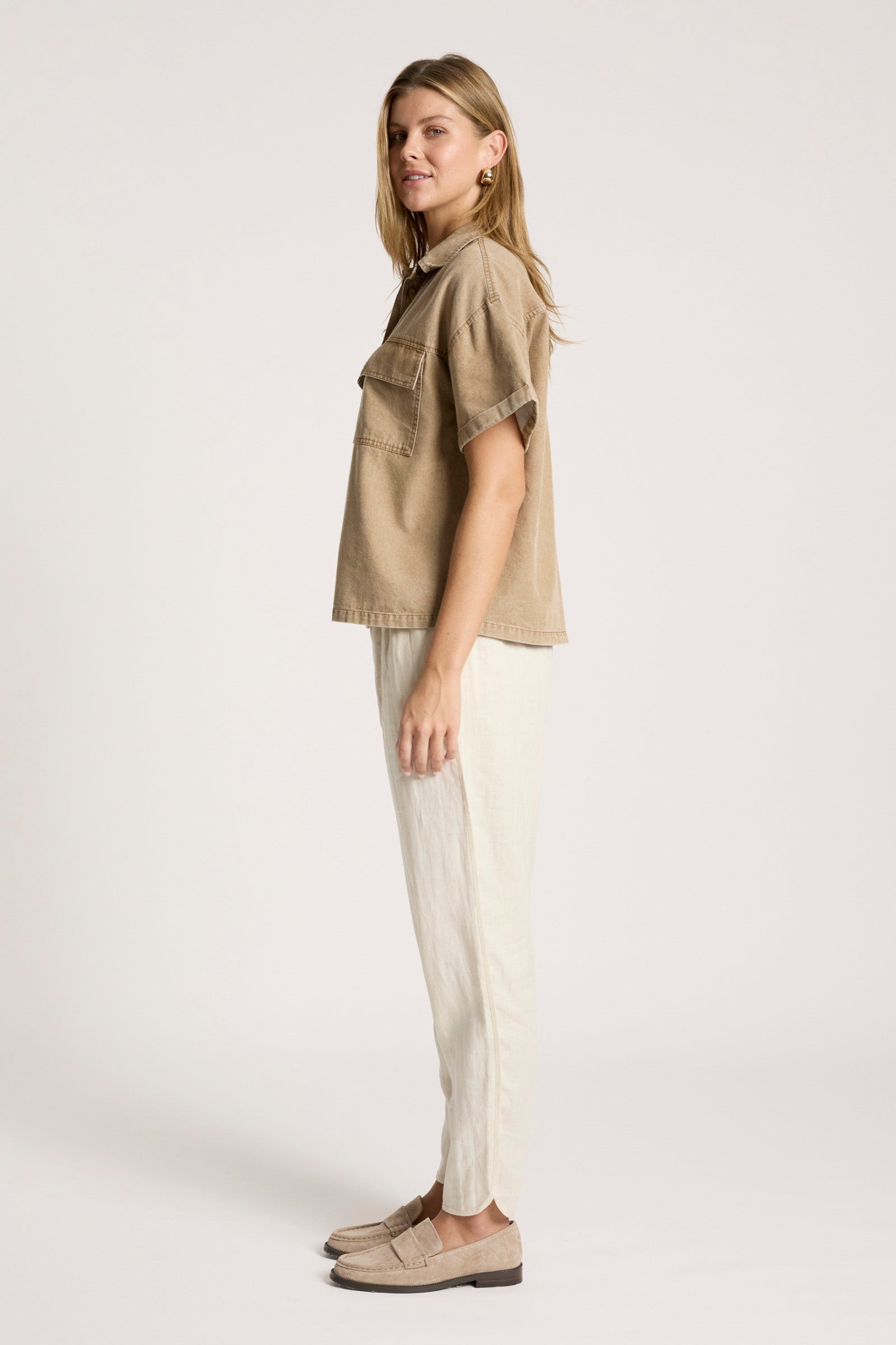 Bodhi Denim Shirt - Fawn