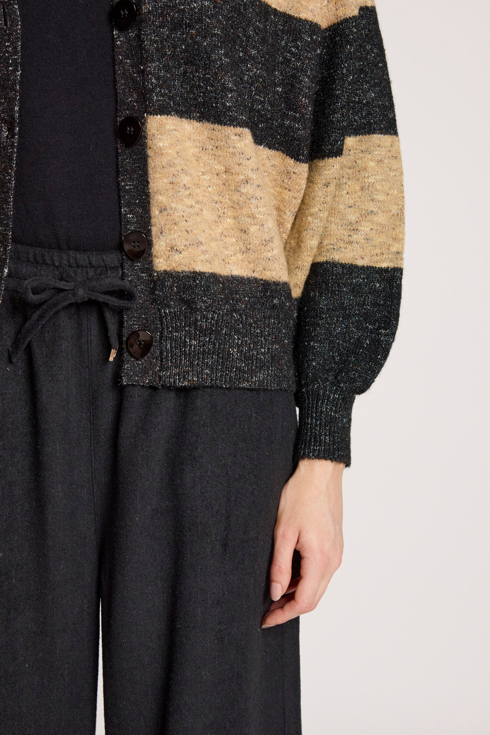 Zarda Cardigan - Mocha/Black