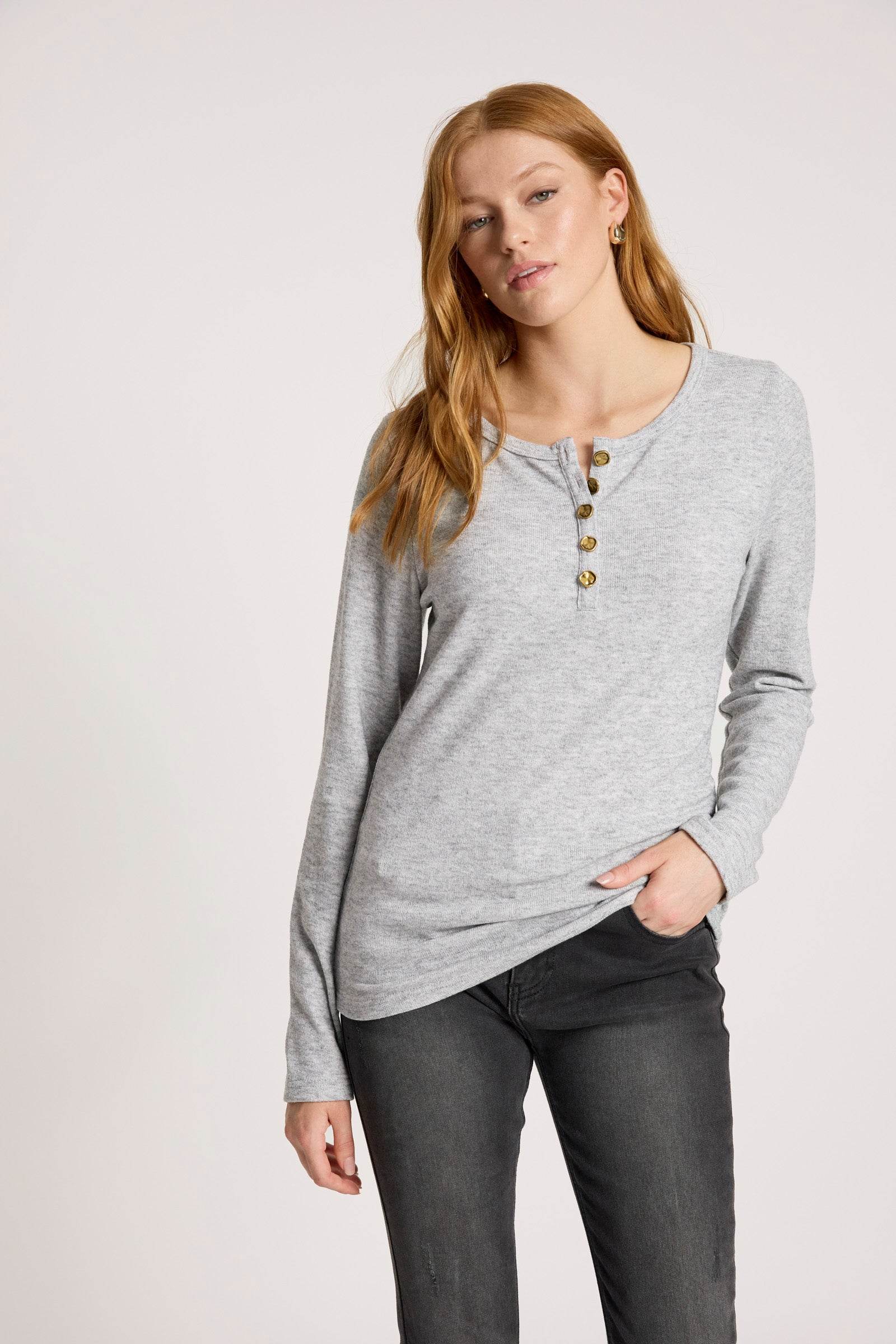 Rumi Long Sleeve Top - Marle