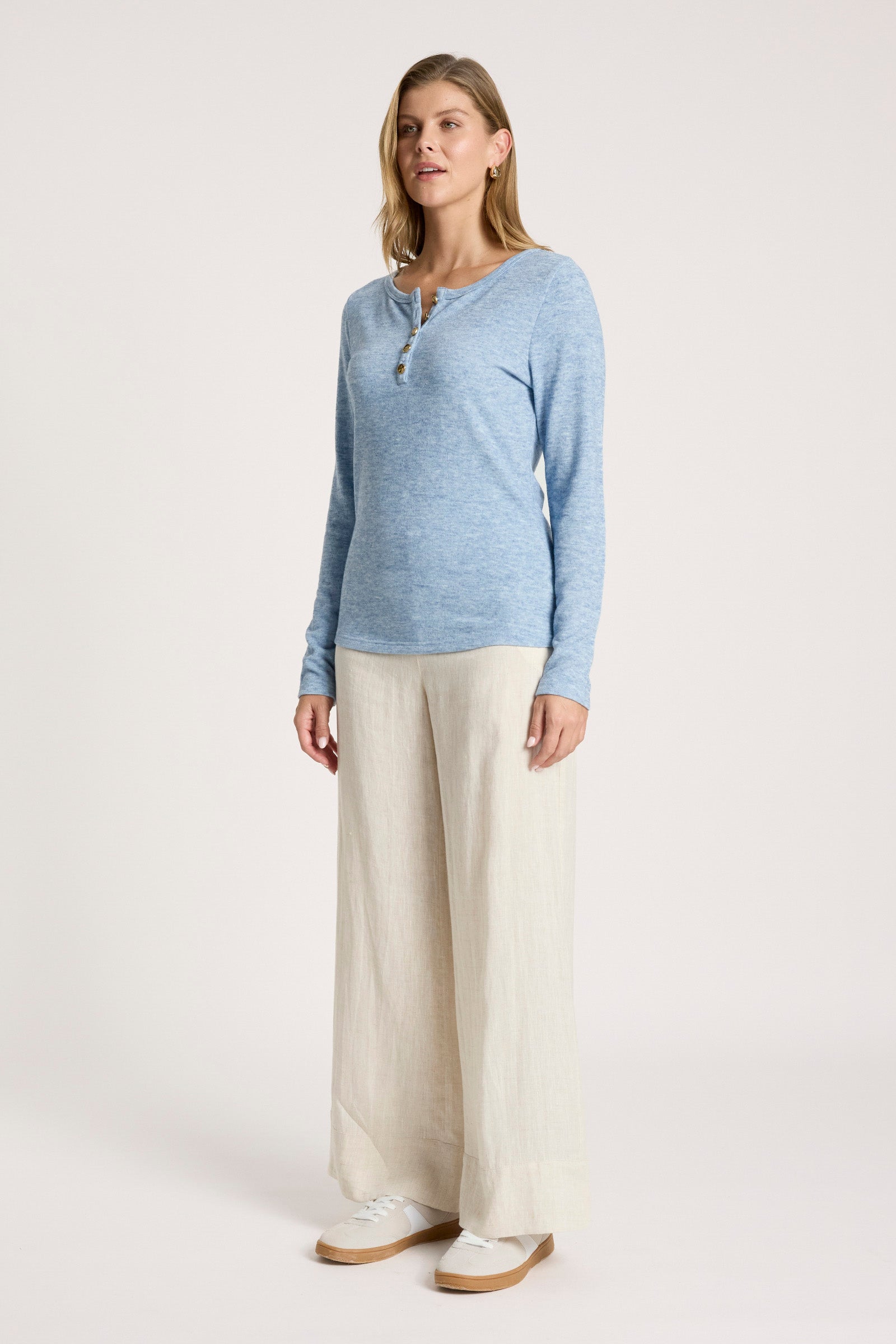 Rumi Long Sleeve Top - Lake
