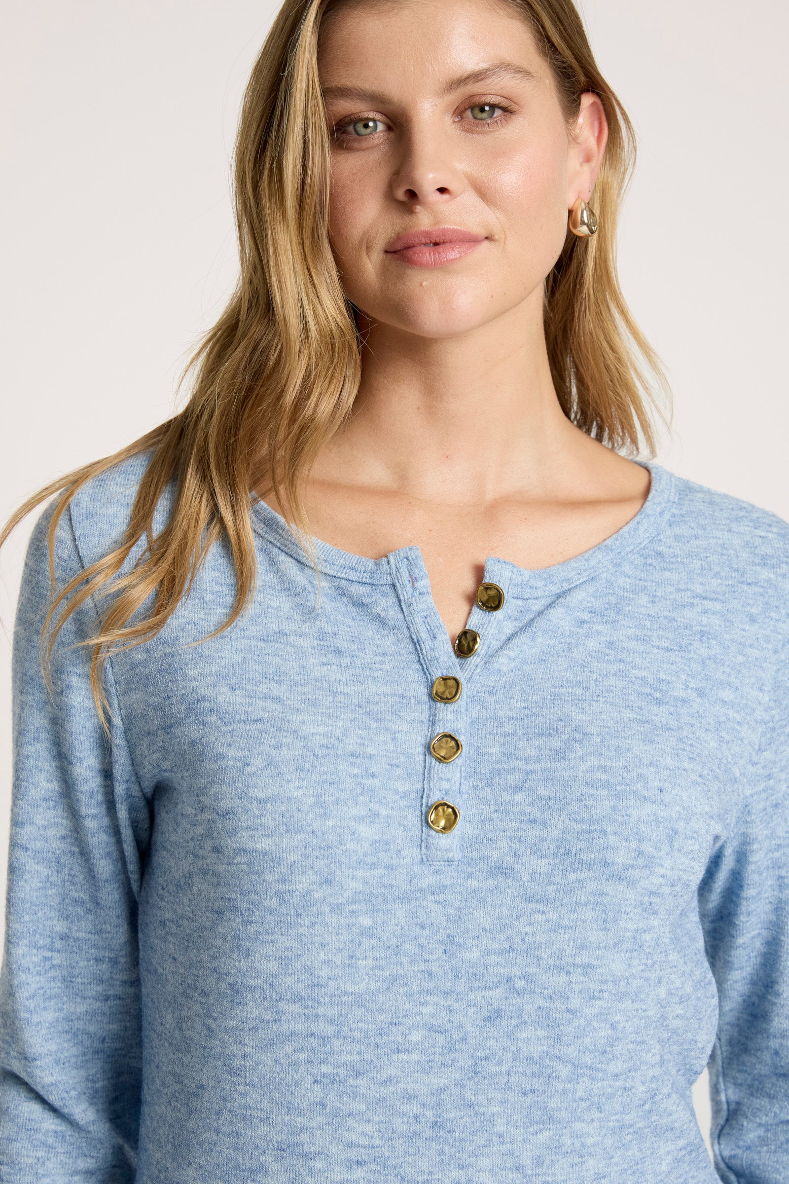 Rumi Long Sleeve Top - Lake