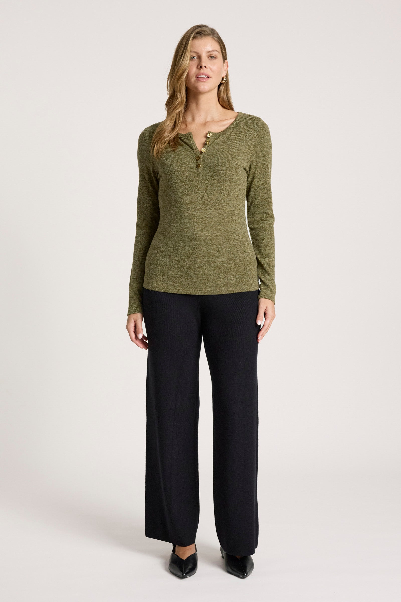 Rumi Long Sleeve Top - Olive