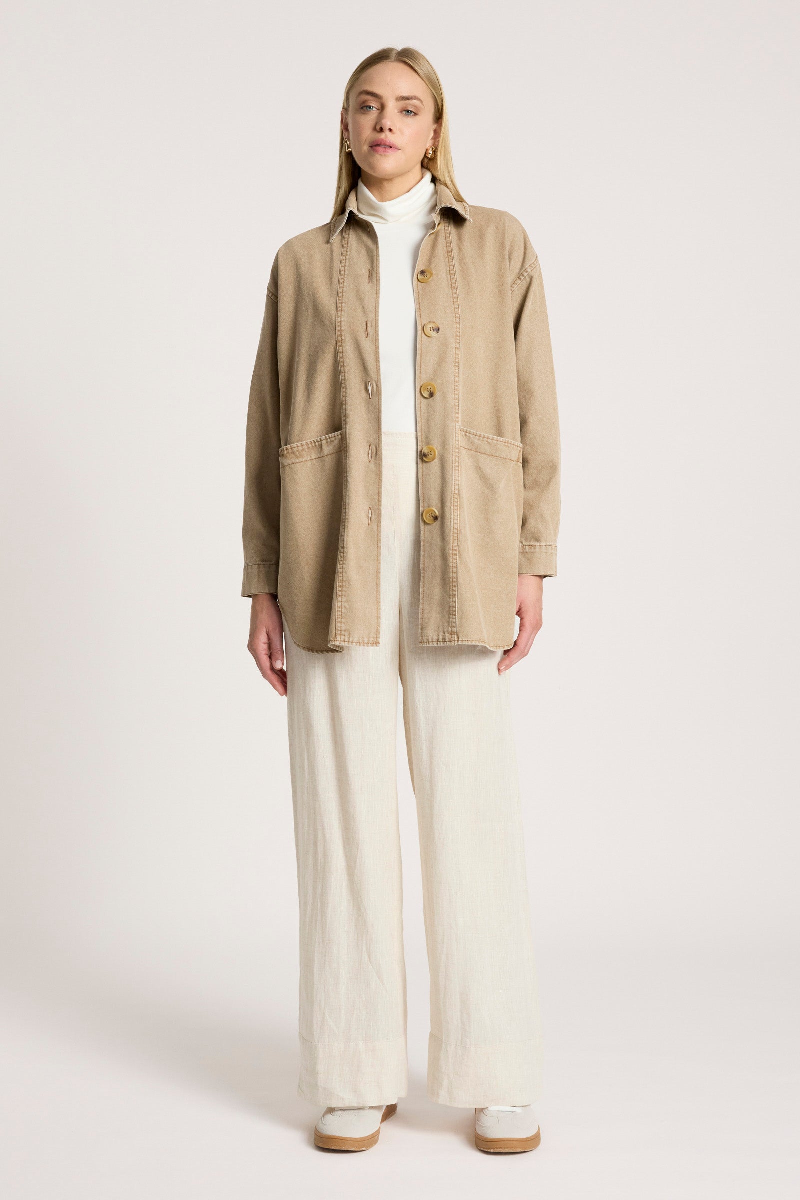 Bodhi Denim Jacket - Fawn