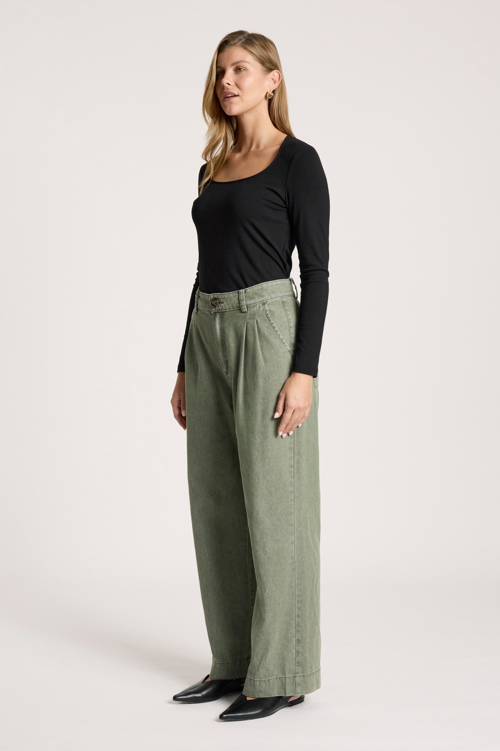 Bodhi Denim Pant - Olive