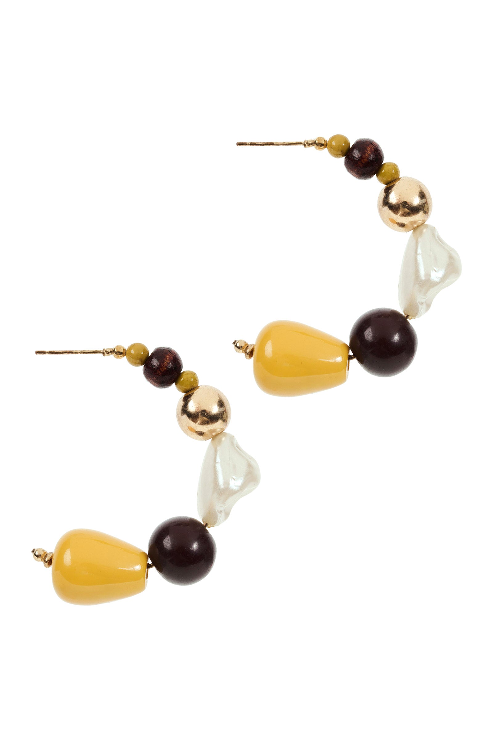 Oman Beaded Earring - Pearl