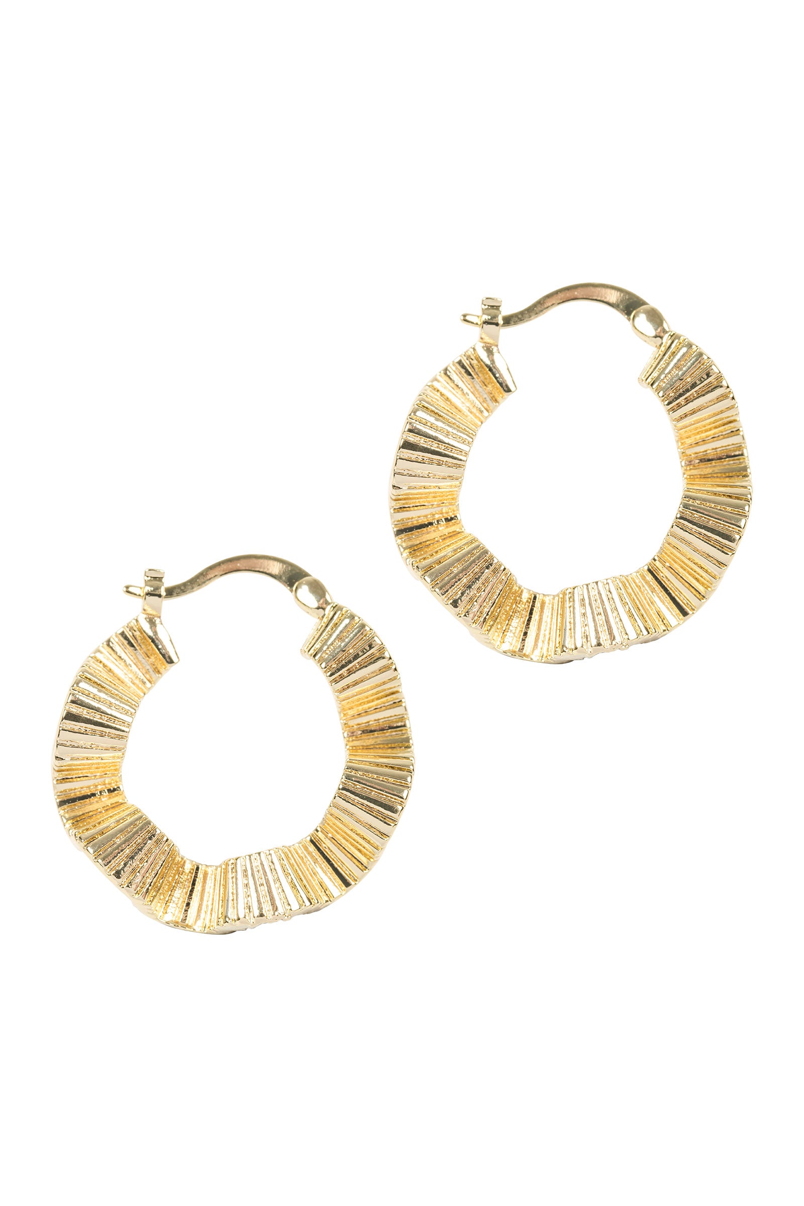 Himba Scallop Hoop - Gold