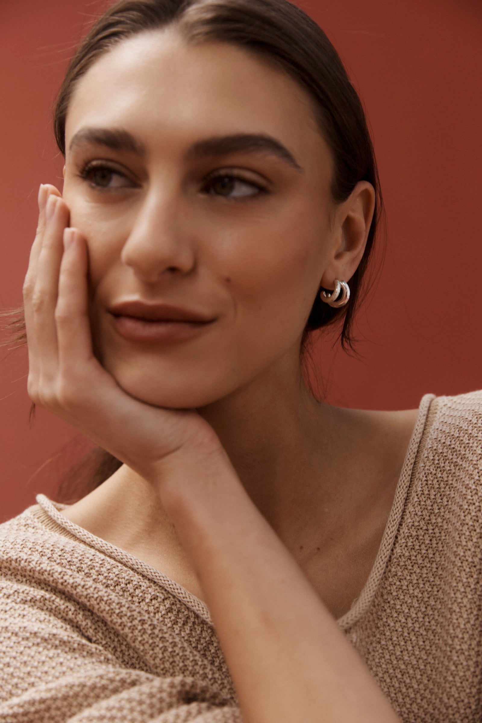 Heritage Luxe Earring - Silver Duet