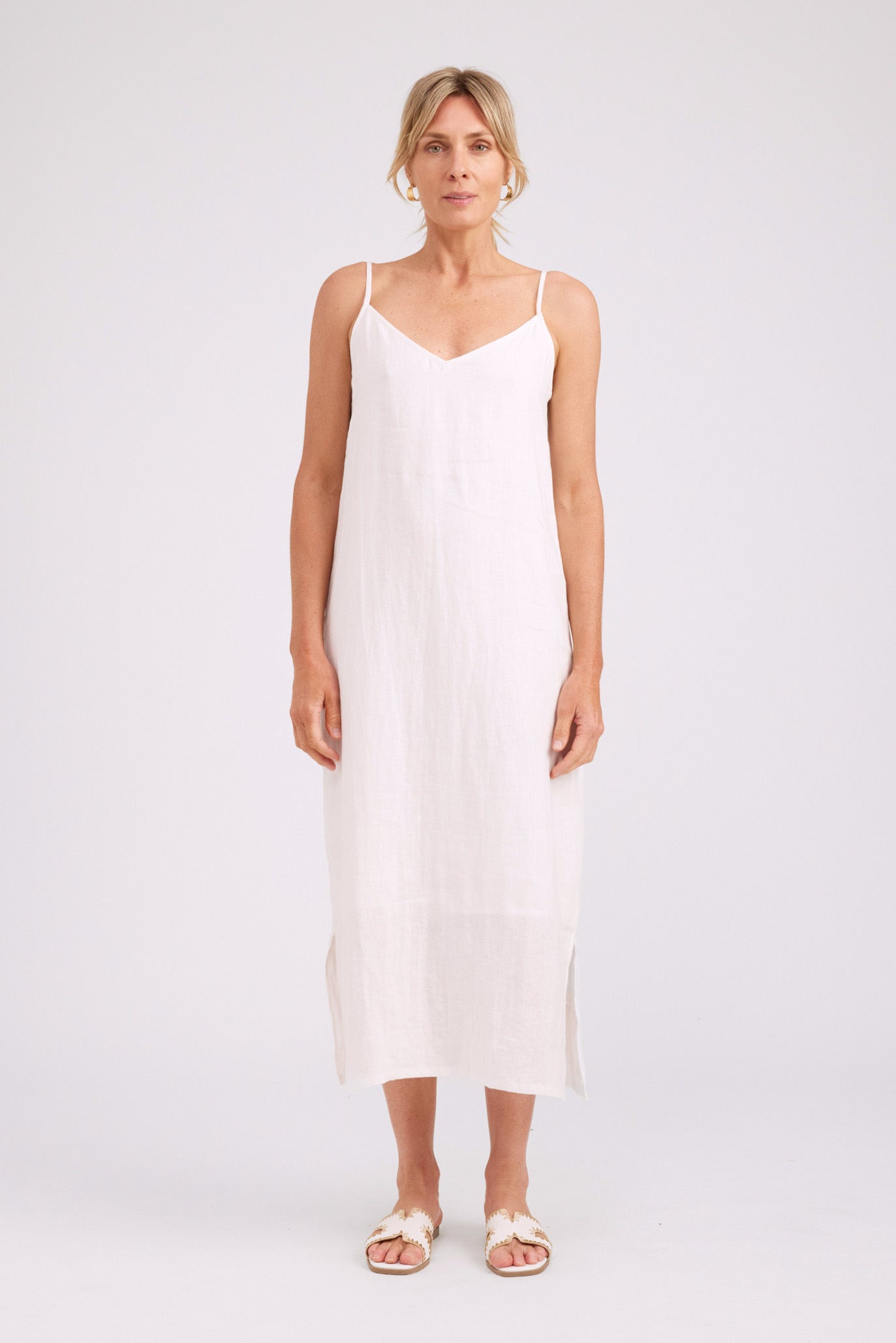 Studio Tank Maxi Dress - White