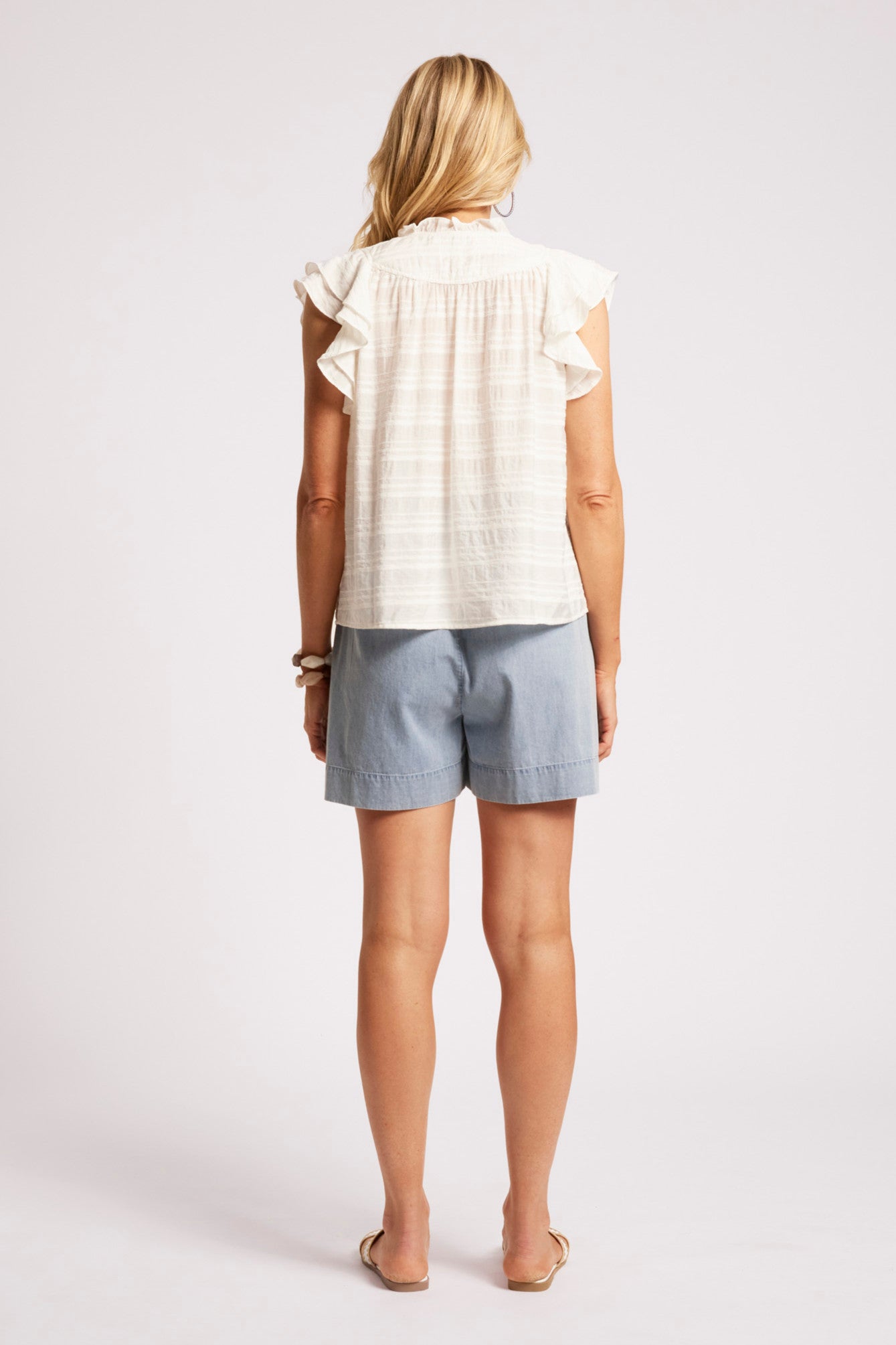 Sovana Frill Tank - White