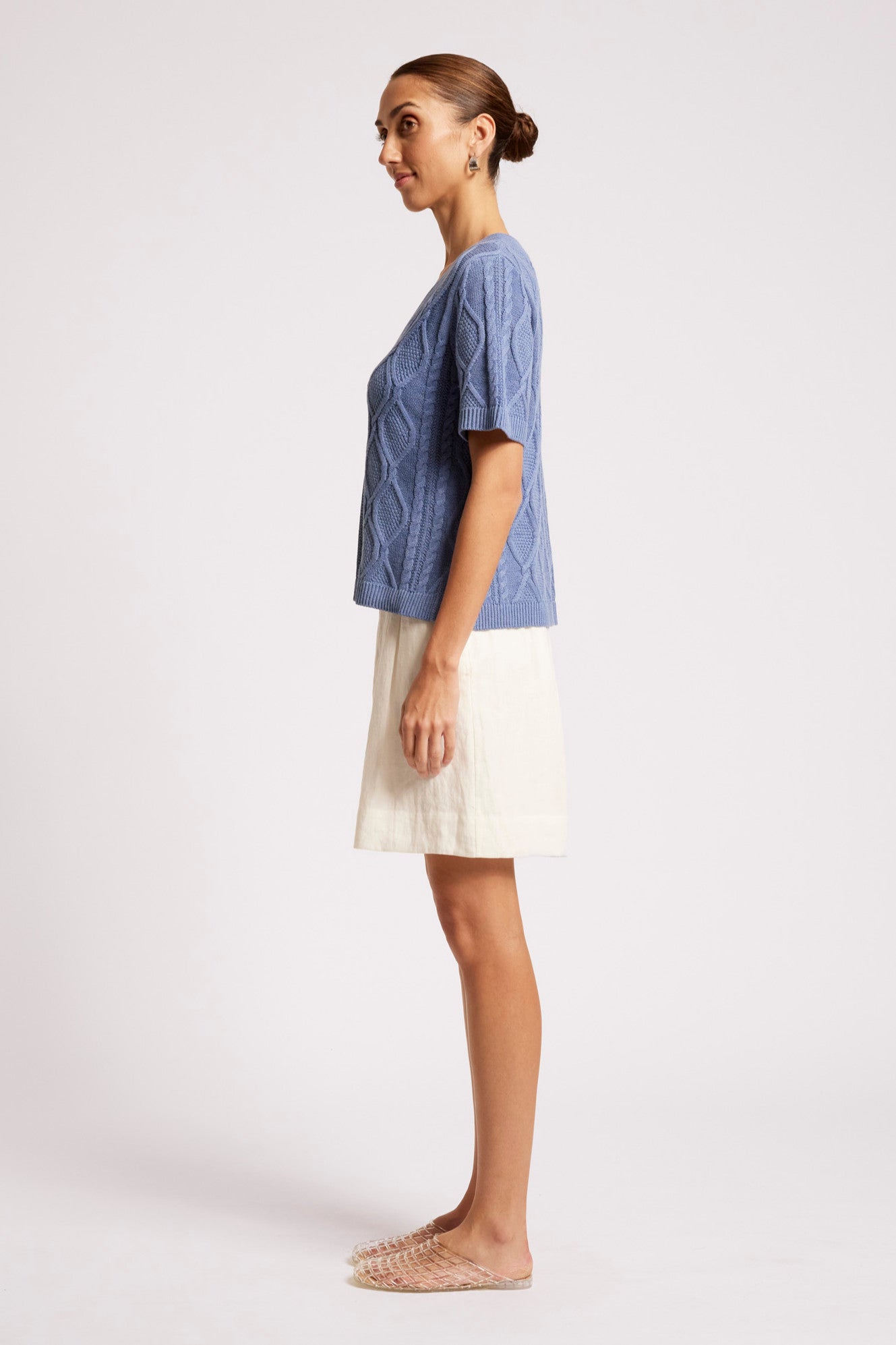 Casa Cable V Knit - Marine