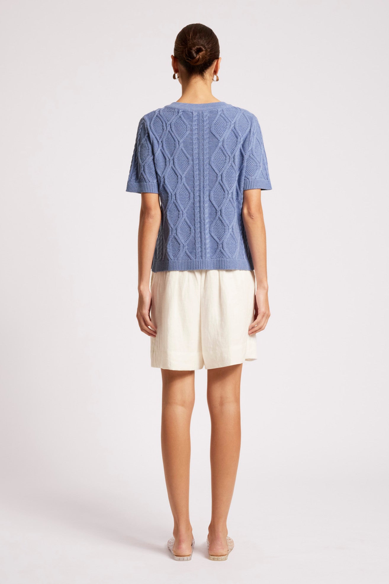 Casa Cable V Knit - Marine