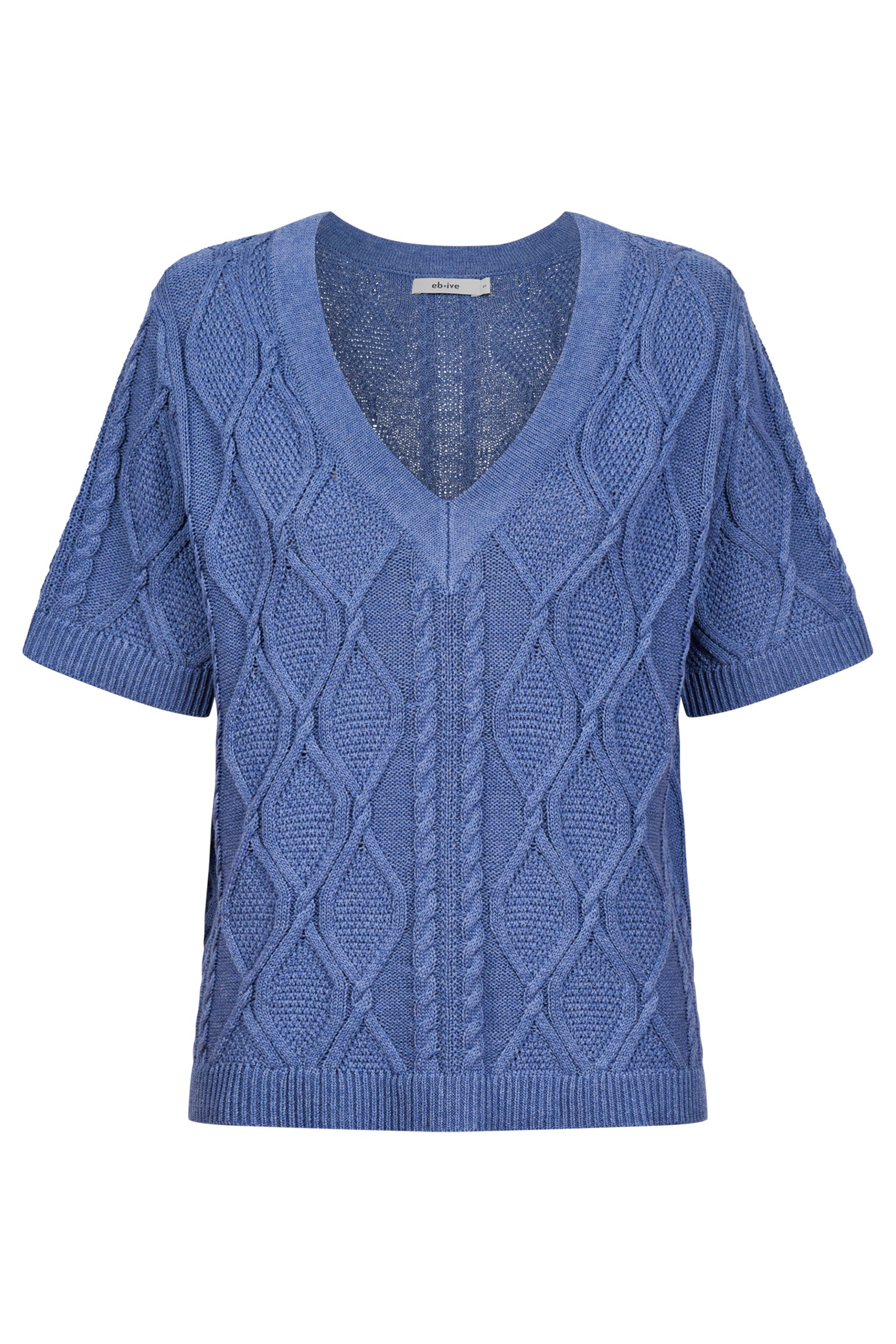 Casa Cable V Knit - Marine