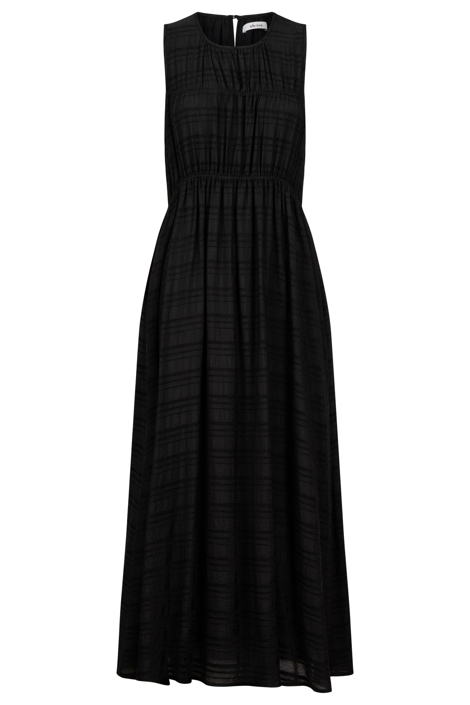 Sovana Ruched Maxi Dress - Black