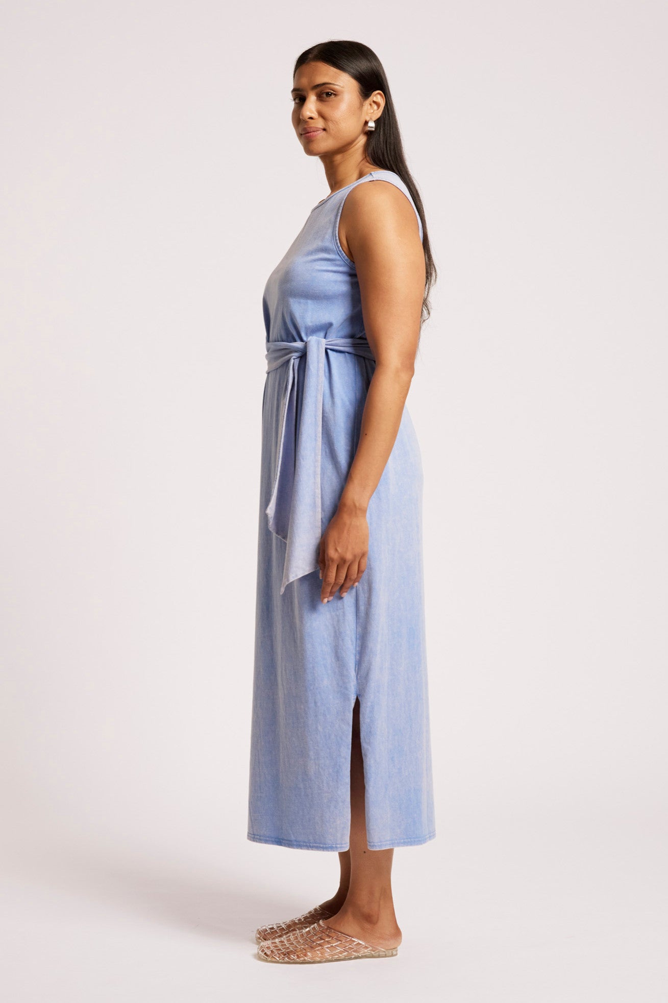 Caldera Wrap Tank Dress - Marine