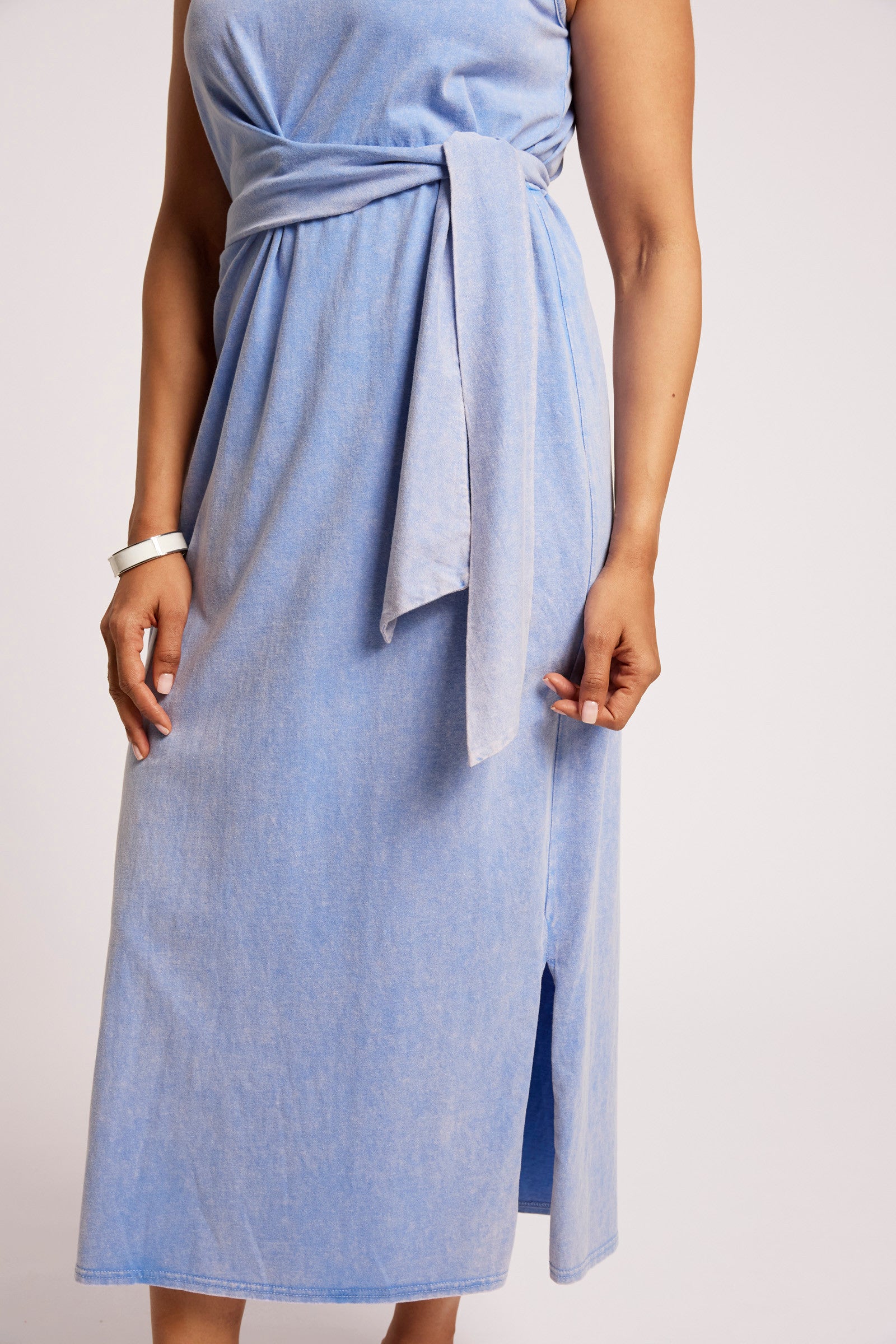 Caldera Wrap Tank Dress - Marine
