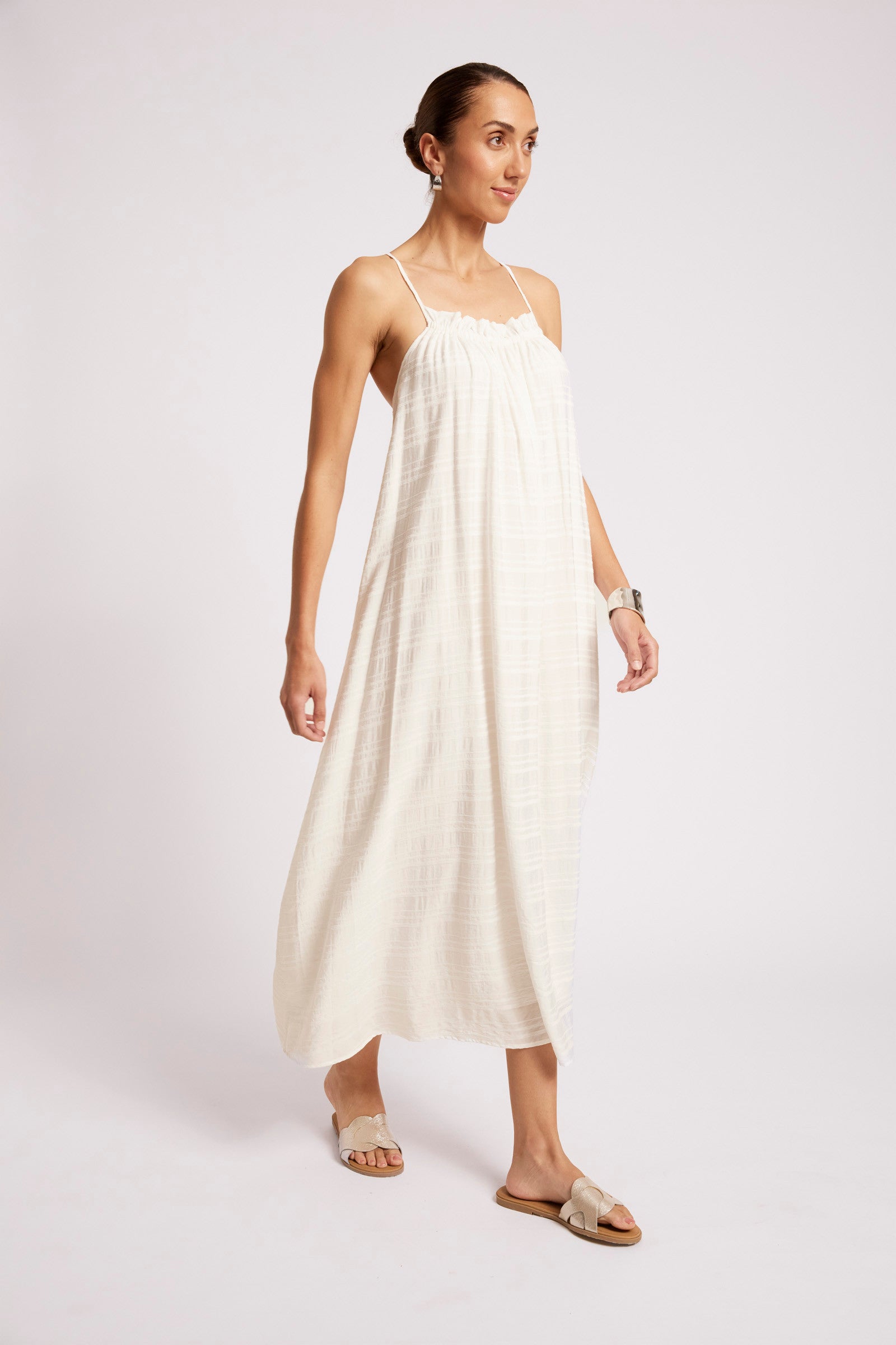 Sovana Tank Maxi Dress - White