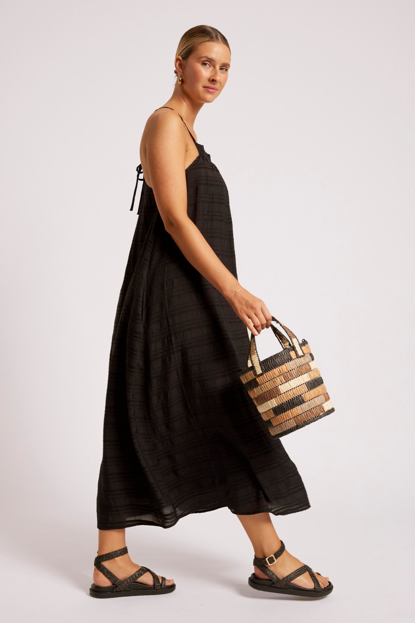 Sovana Tank Maxi Dress - Black