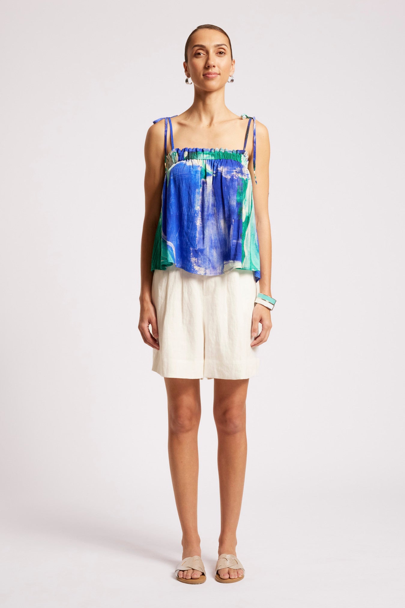 Palmera Tank Top - Seafoam