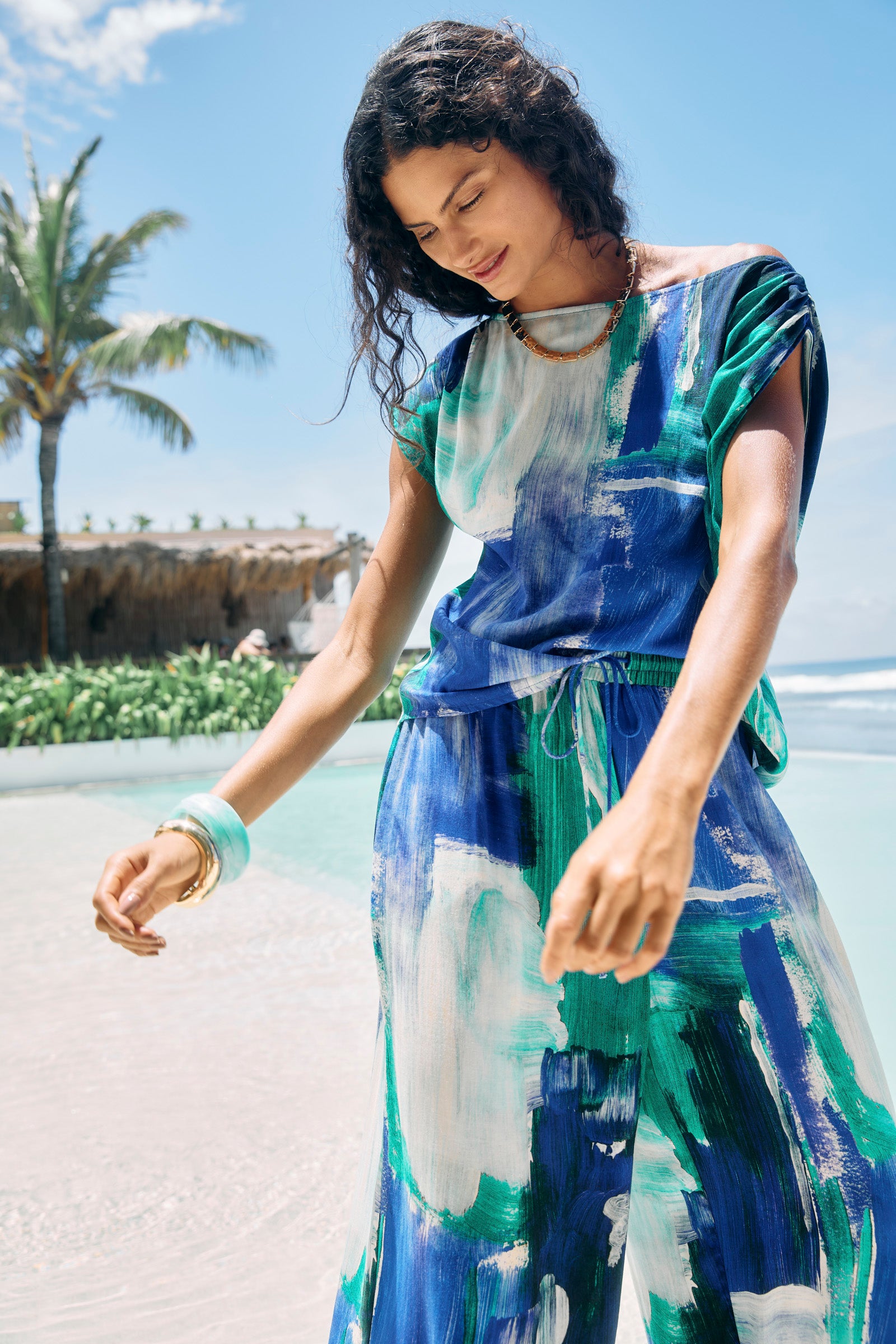 Palmera Top - Seafoam
