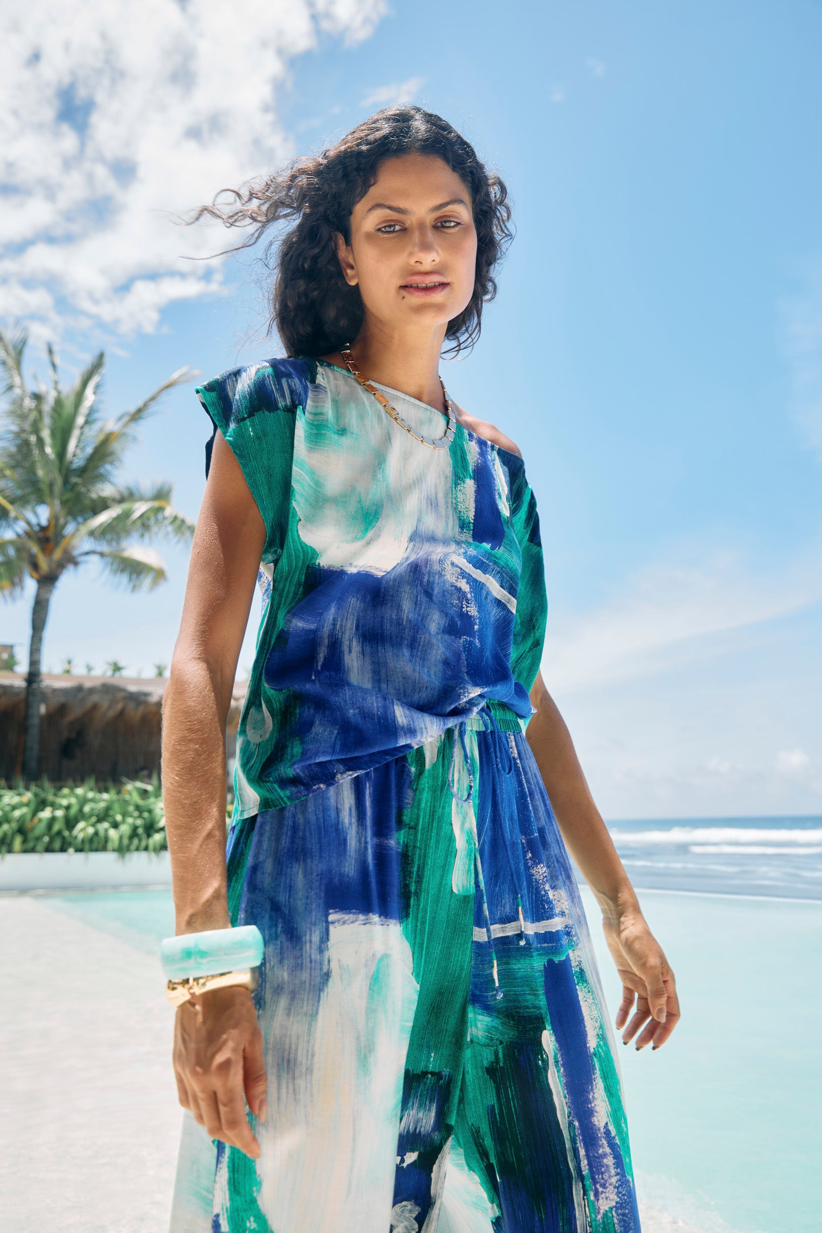 Palmera Top - Seafoam