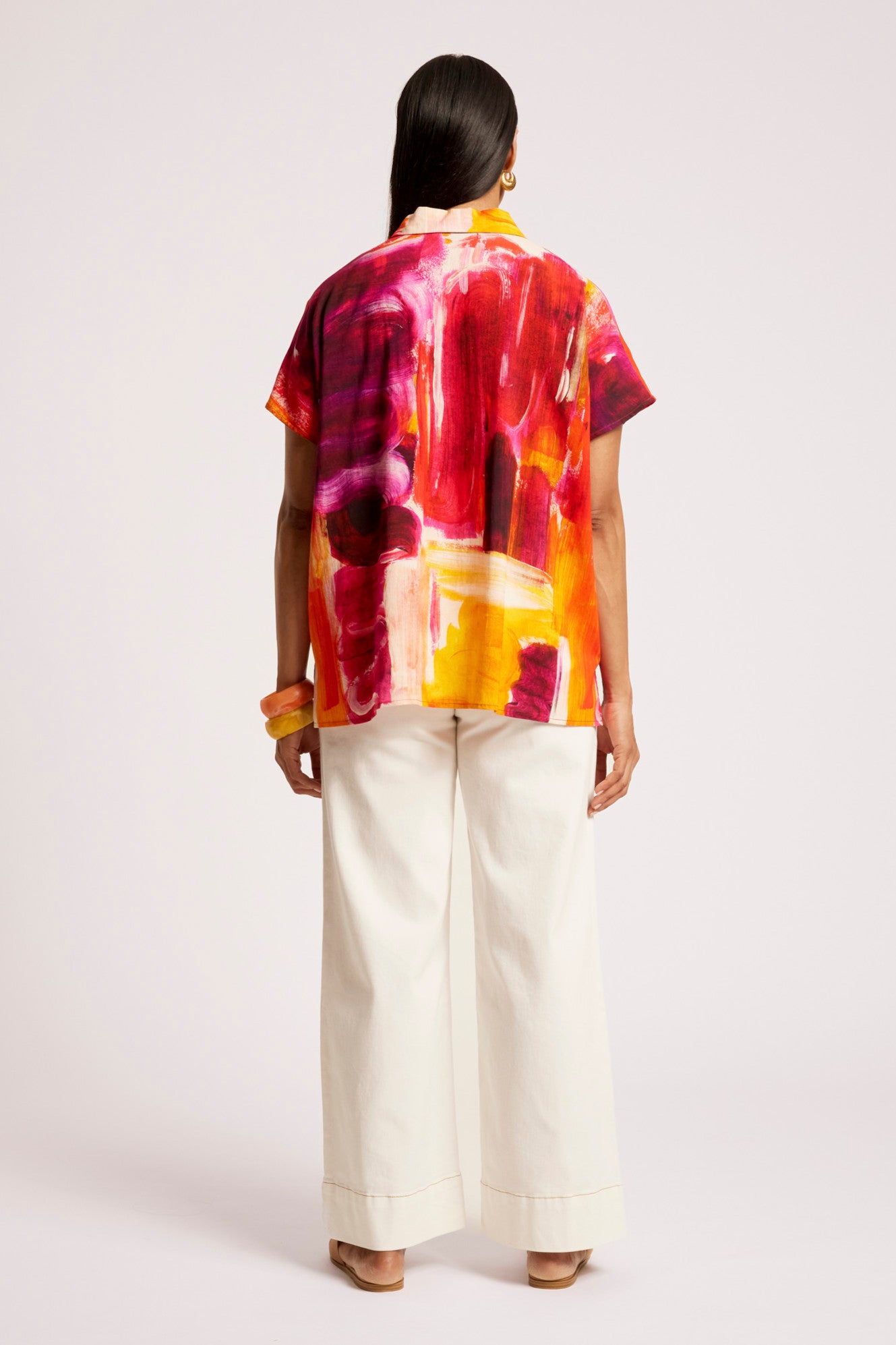 Palmera Collared Top - Solara