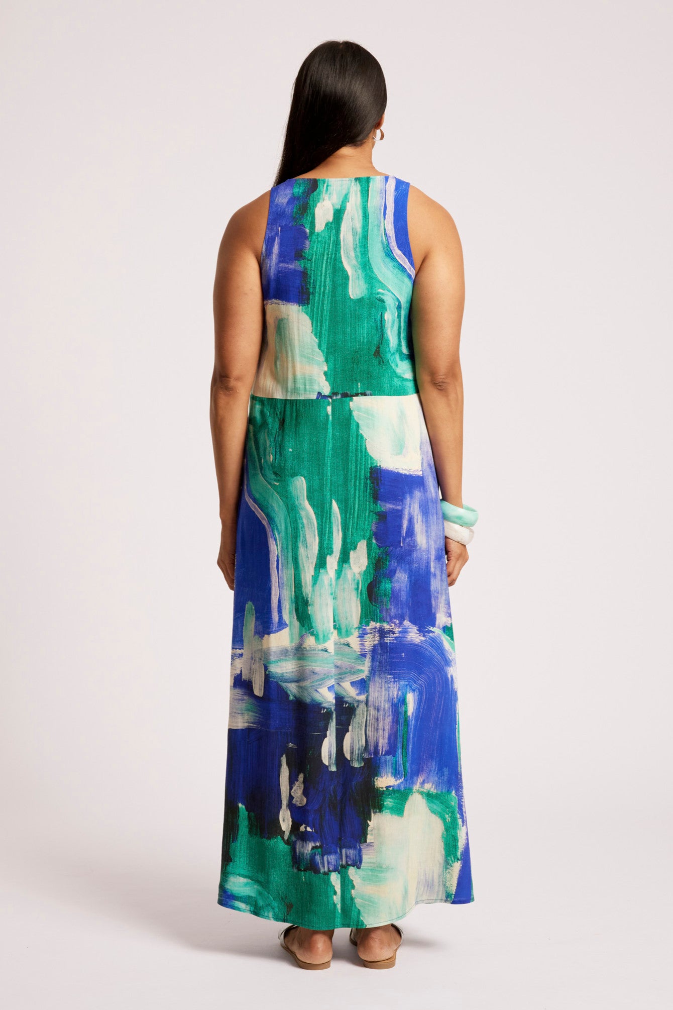 Palmera Tank Maxi Dress - Seafoam
