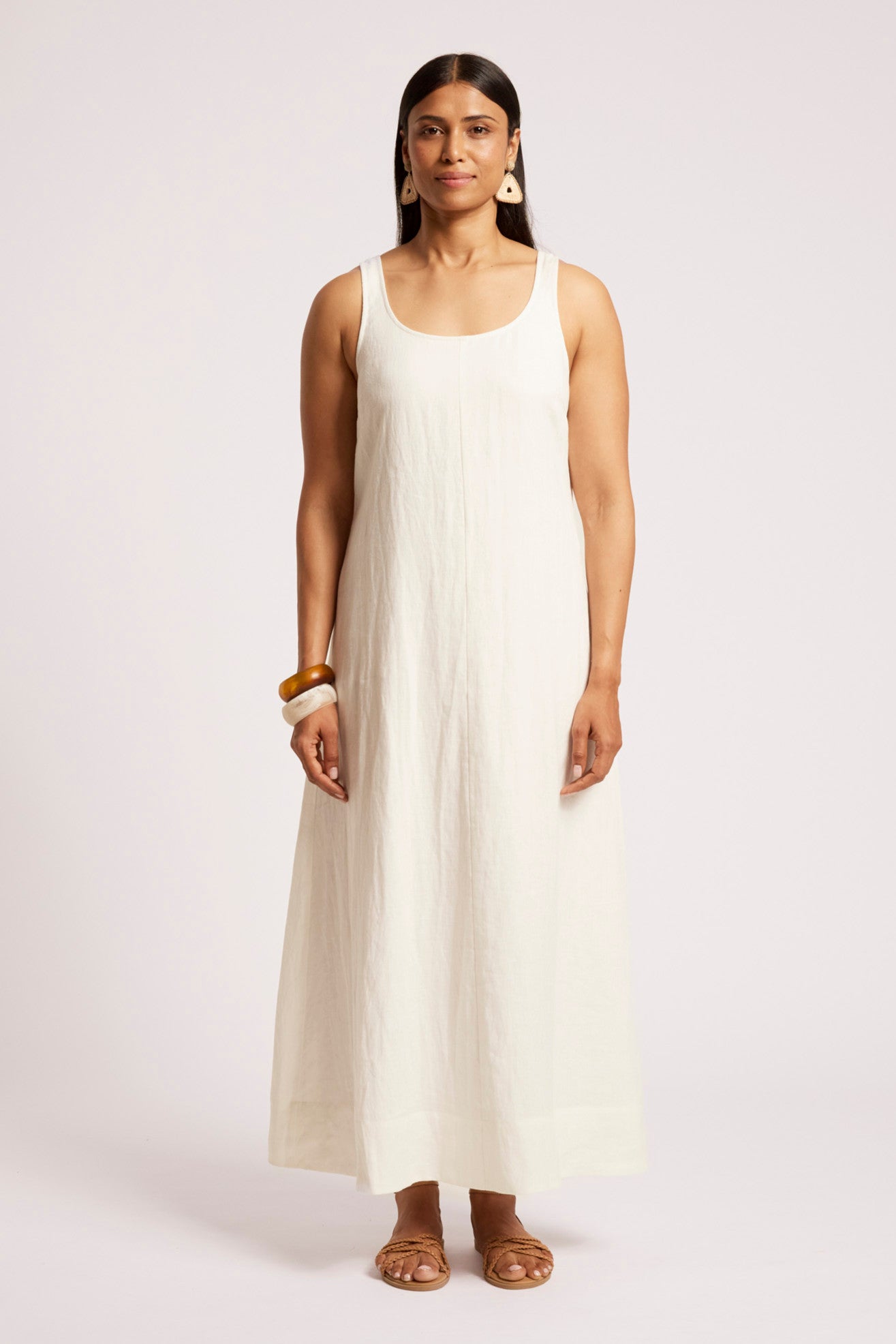 Cove Tank Maxi Dress - White
