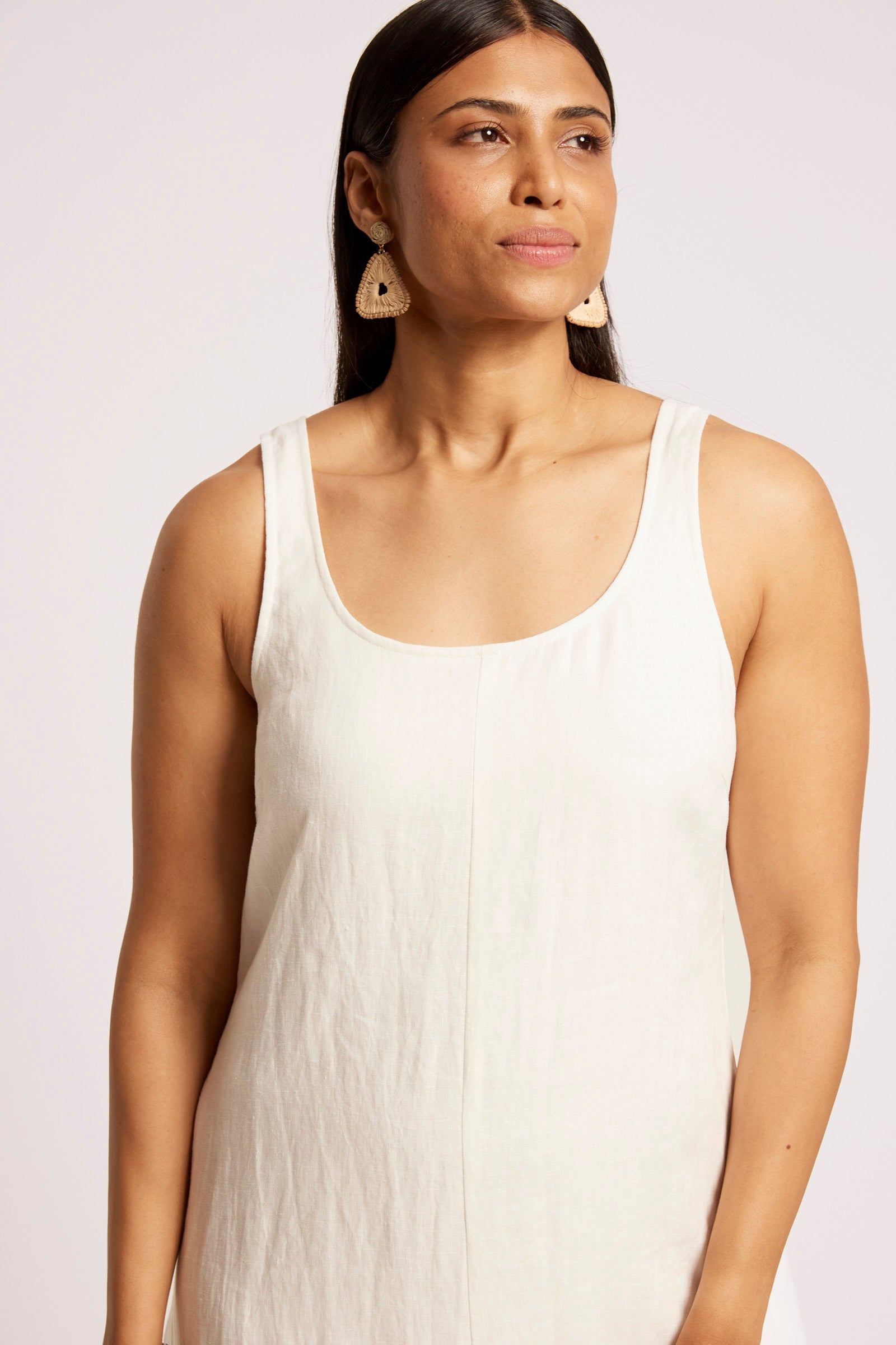 Cove Tank Maxi Dress - White