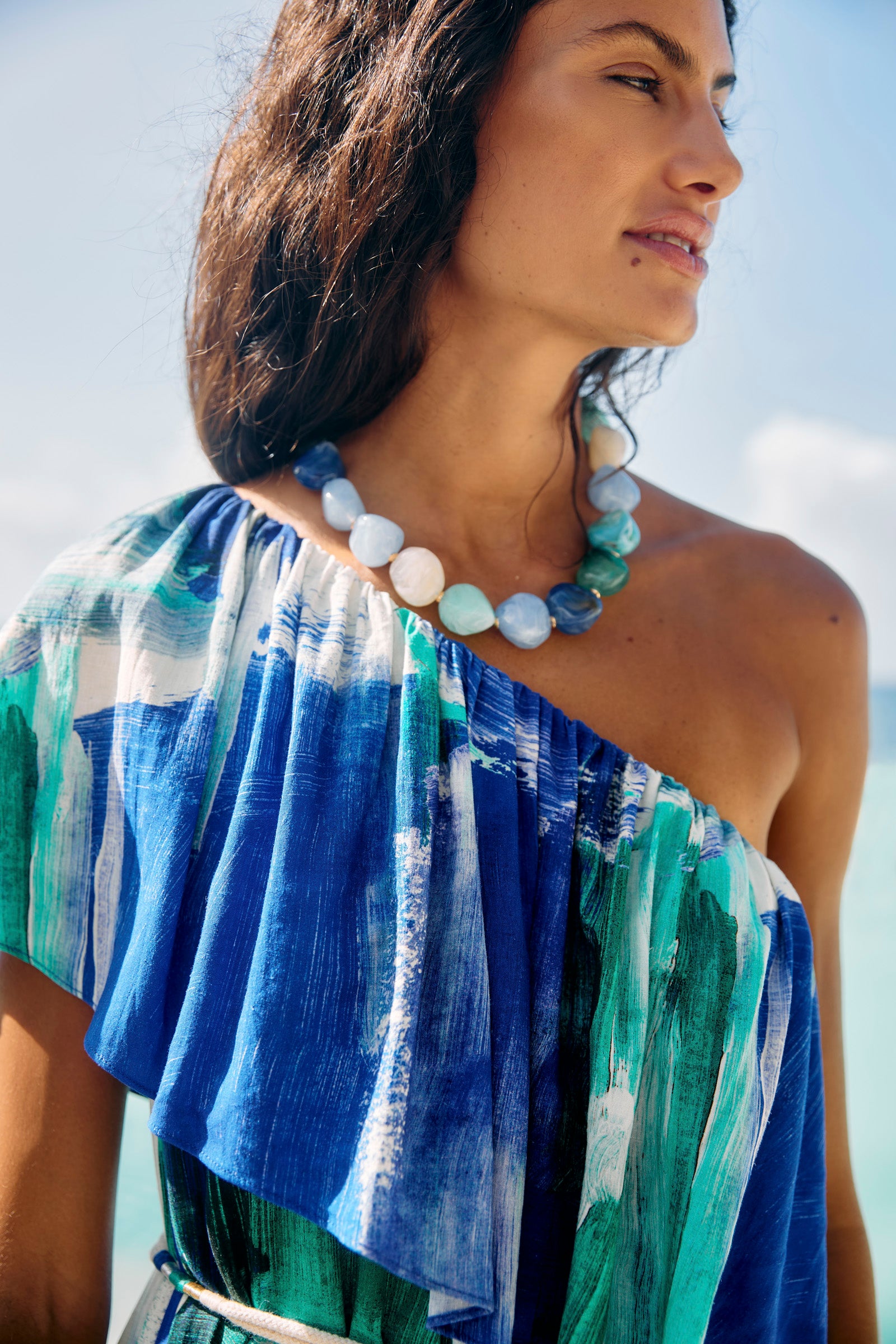 Palmera Necklace - Seafoam
