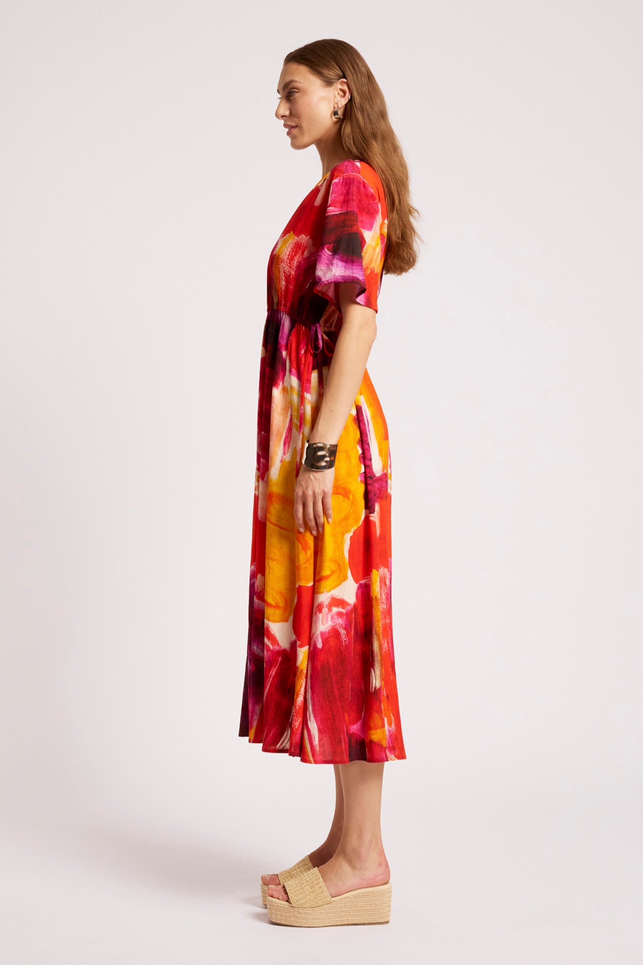 Palmera Tie Maxi Dress - Solara
