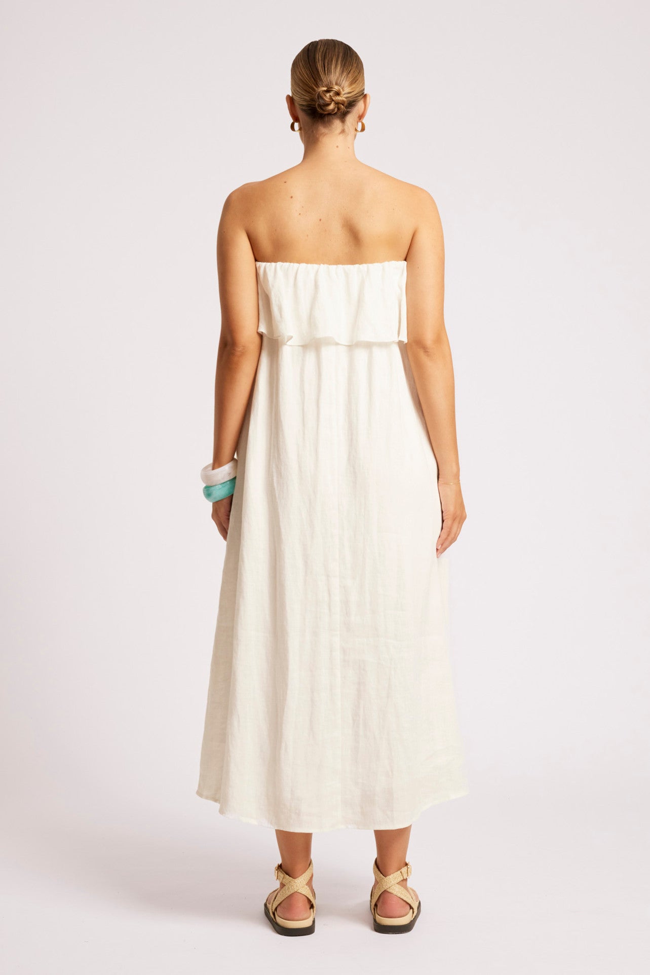 Maris Strapless Dress - White