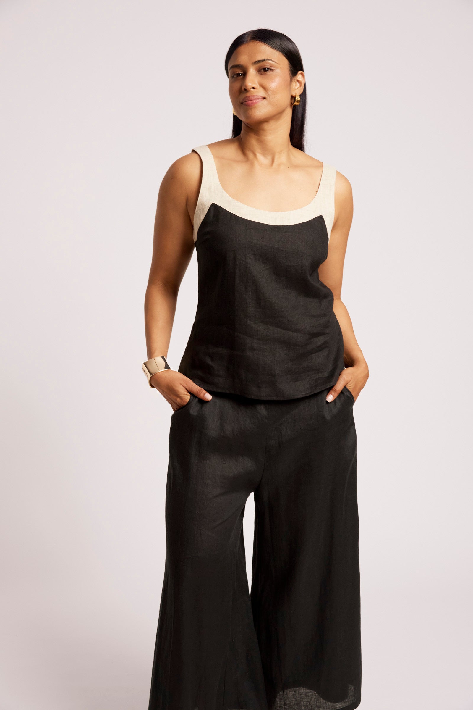 Maris Splice Tank - Black / Tusk