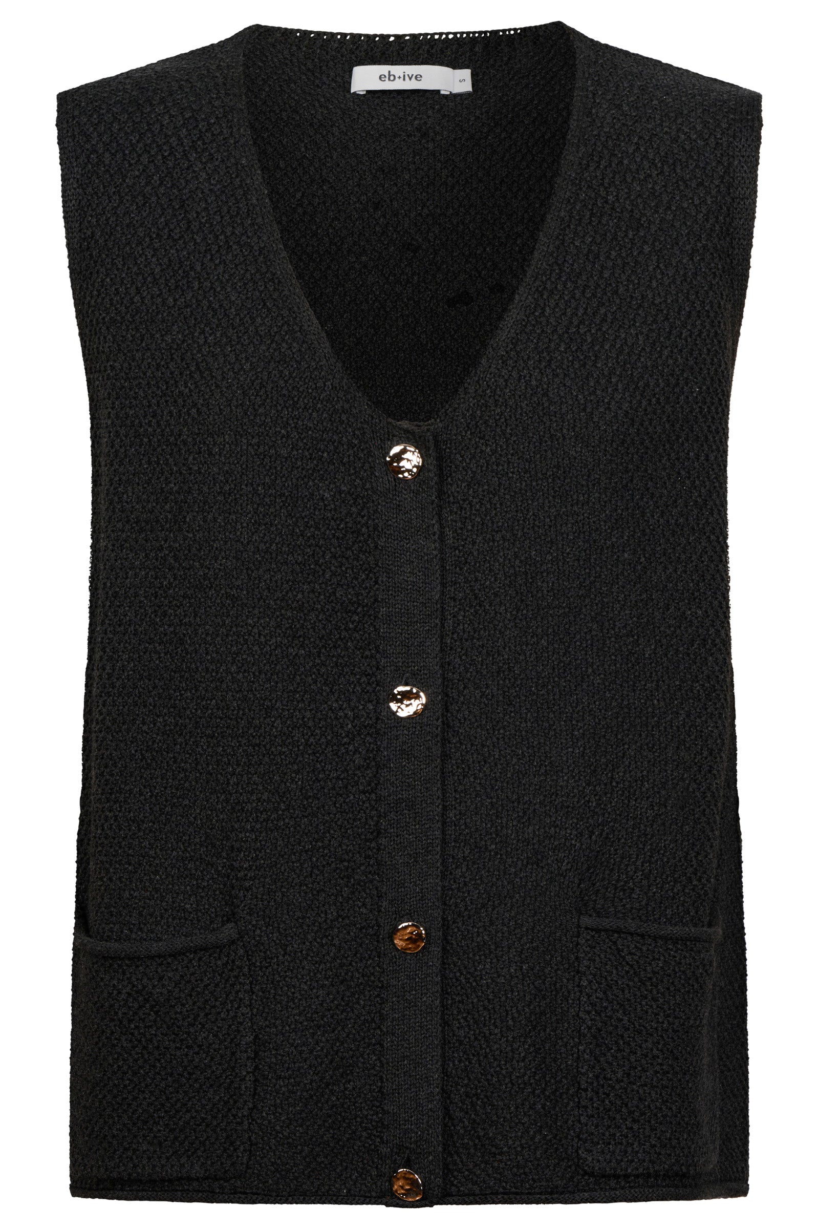 Maris Knit Vest - Black
