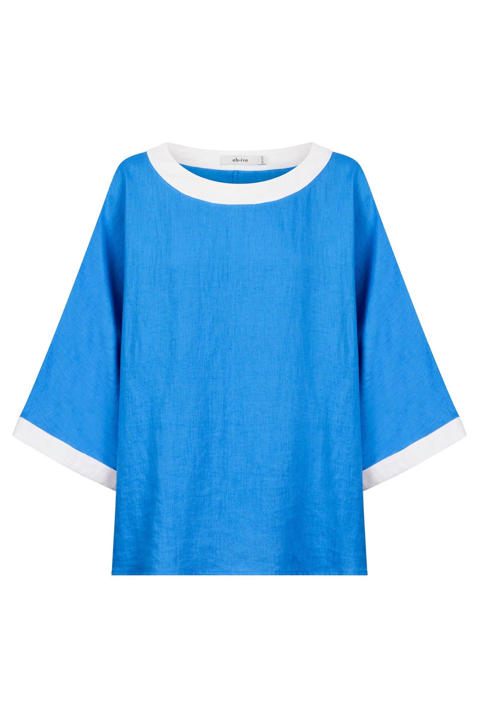 Maris Relaxed Splice Top - Marine / White