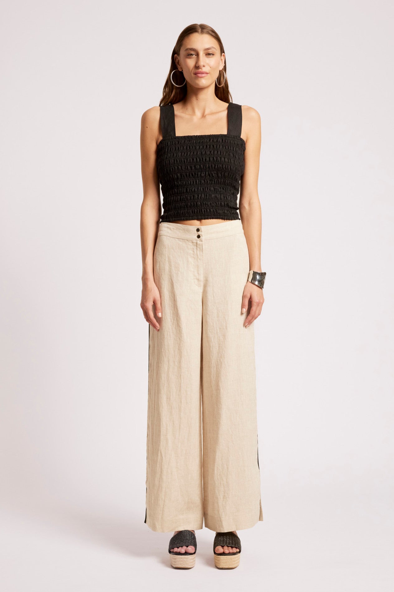 Maris Splice Pant - Tusk / Black