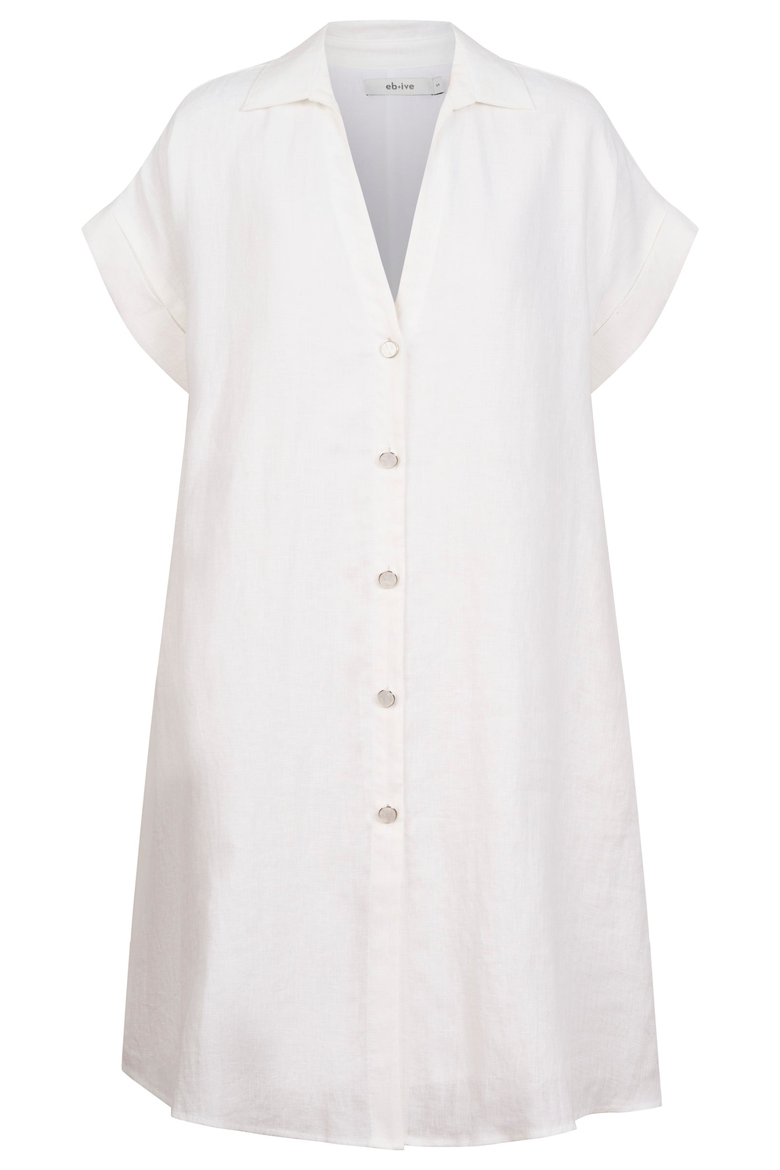 Maris Shirt Dress - White