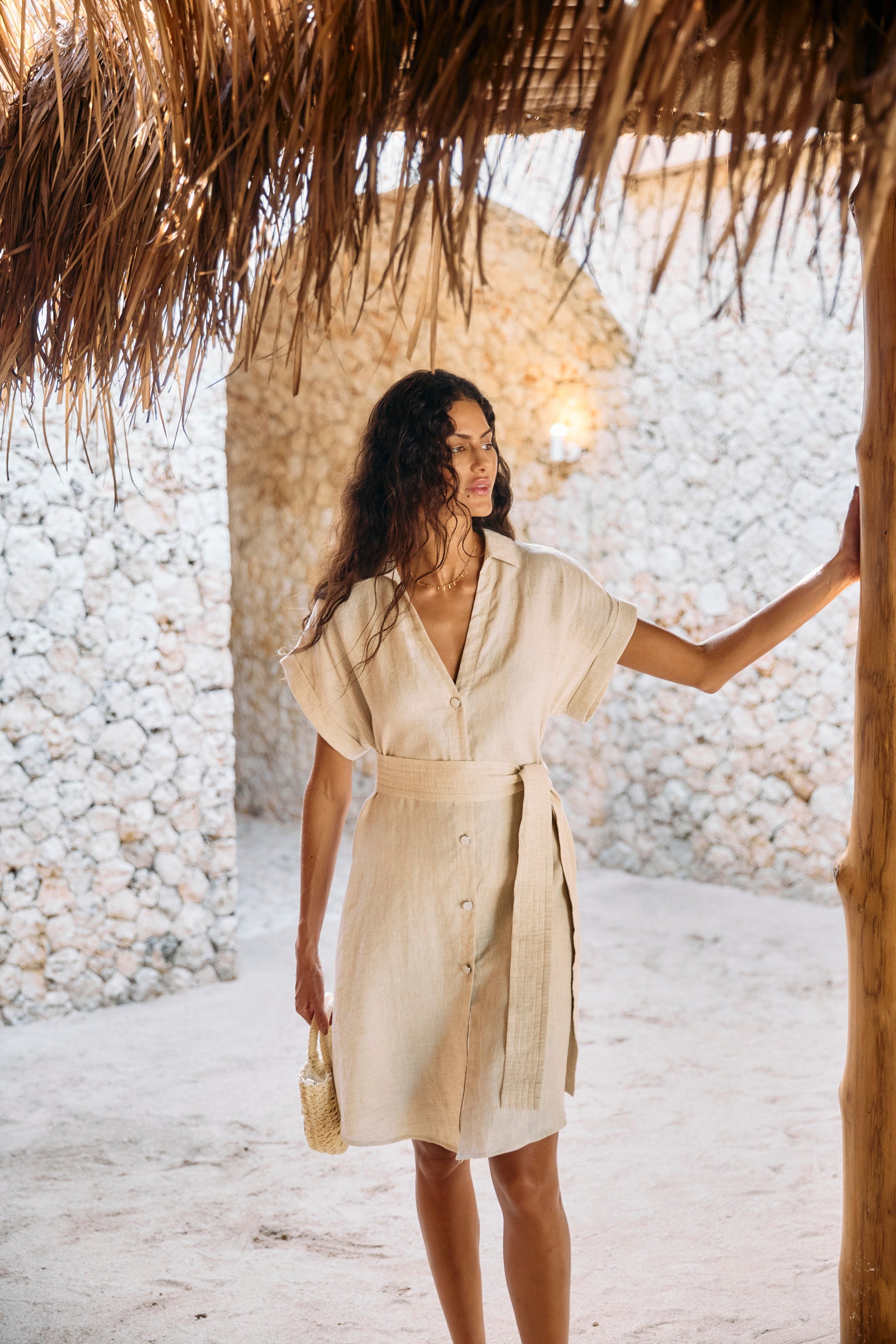 Maris Shirt Dress - Tusk