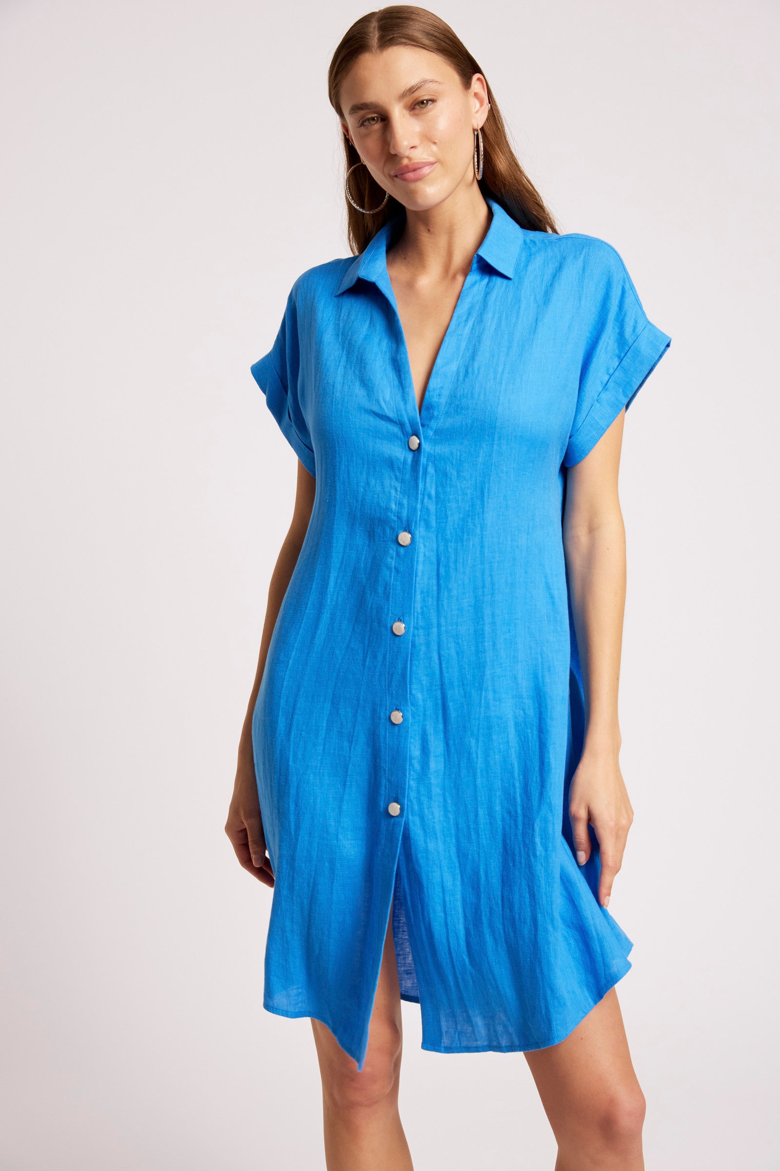 Maris Shirt Dress - Marine