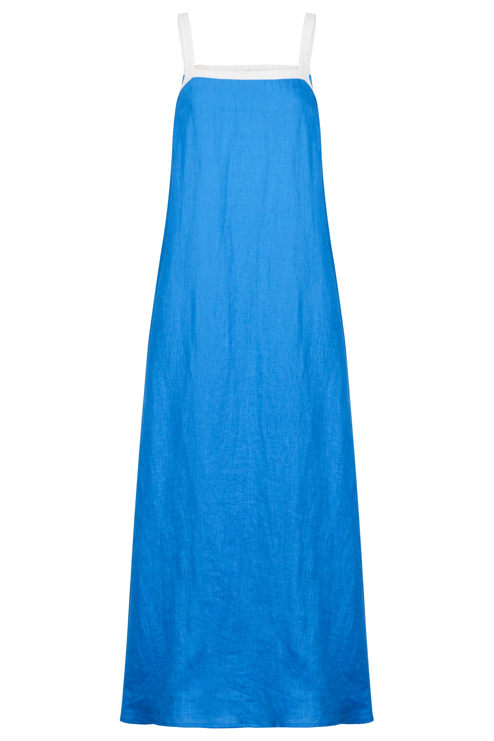 Maris Splice Tank Maxi Dress - Marine / White