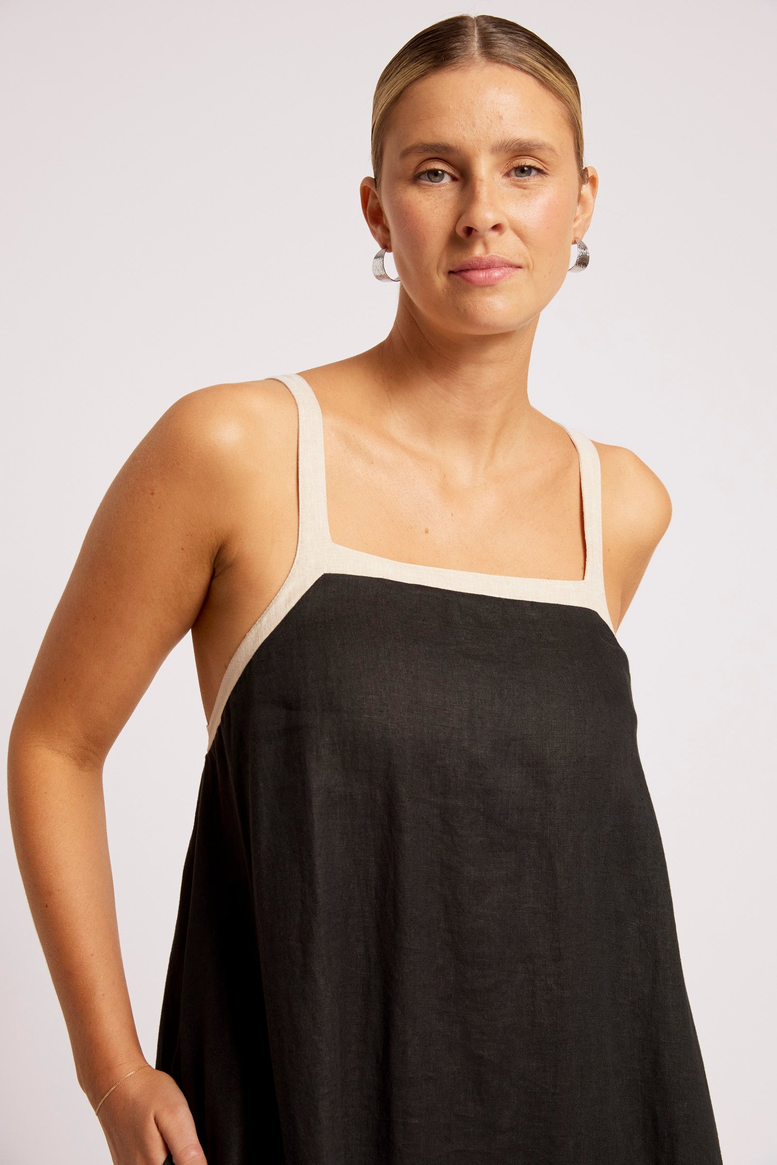 Maris Splice Tank Maxi Dress - Black / Tusk